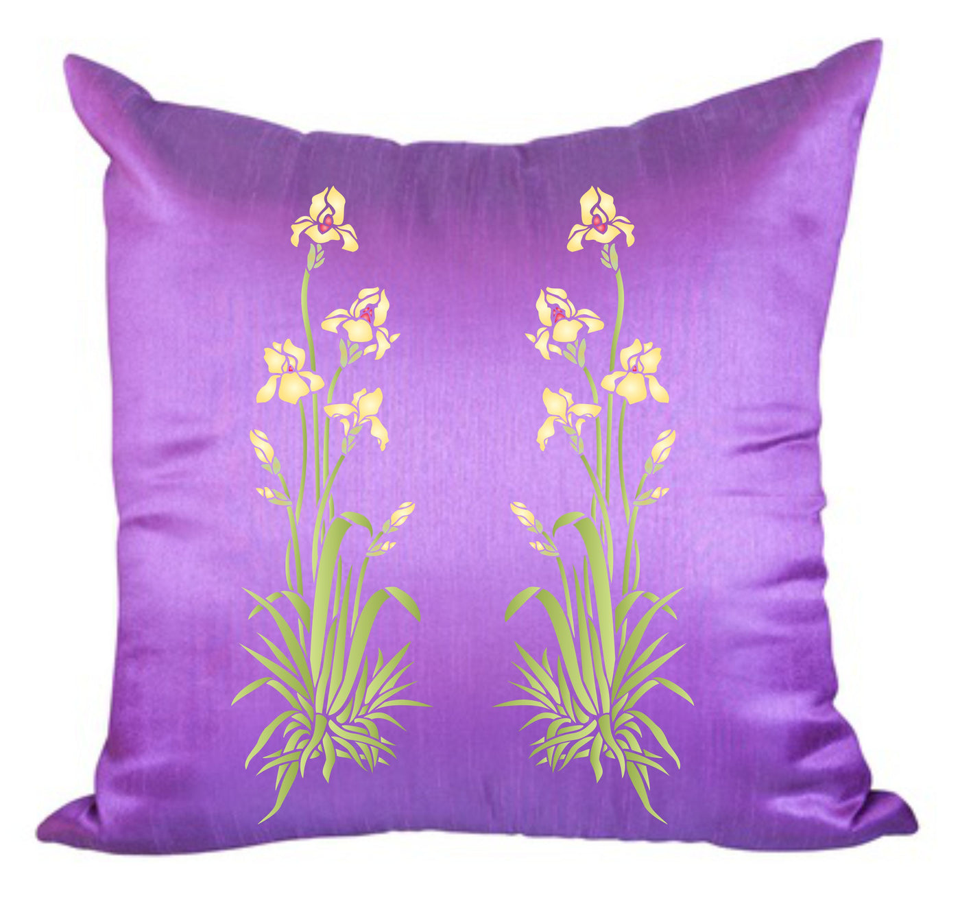 Iris Stencil, 6.5 x 20.5 inch - Single Flower Floral Plant