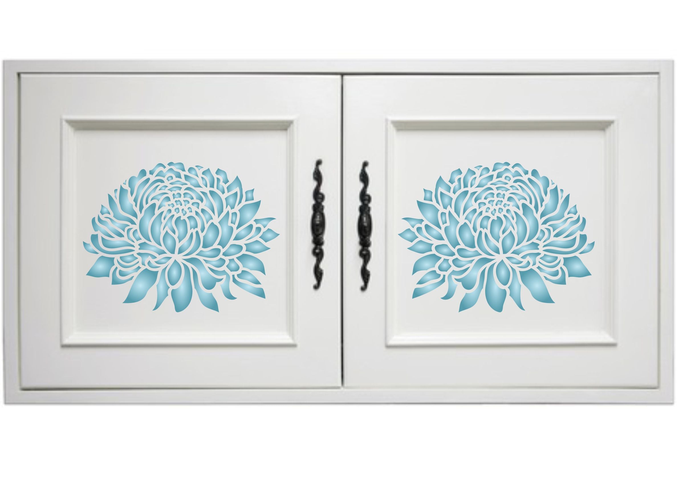 Chrysanthemum Stencil - Large Flower Flora Mums