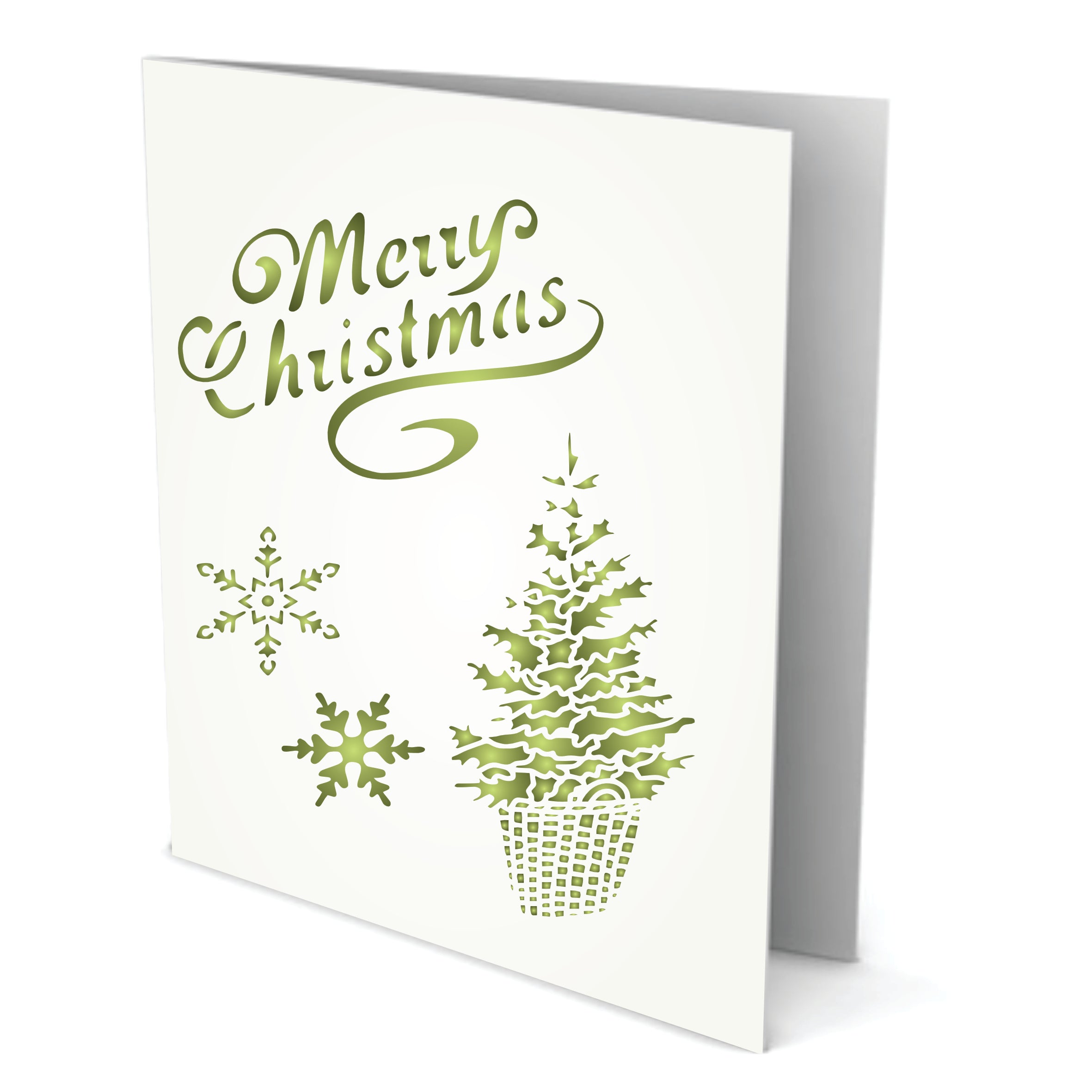 Christmas Mix Stencil - Christmas Card Drecorations