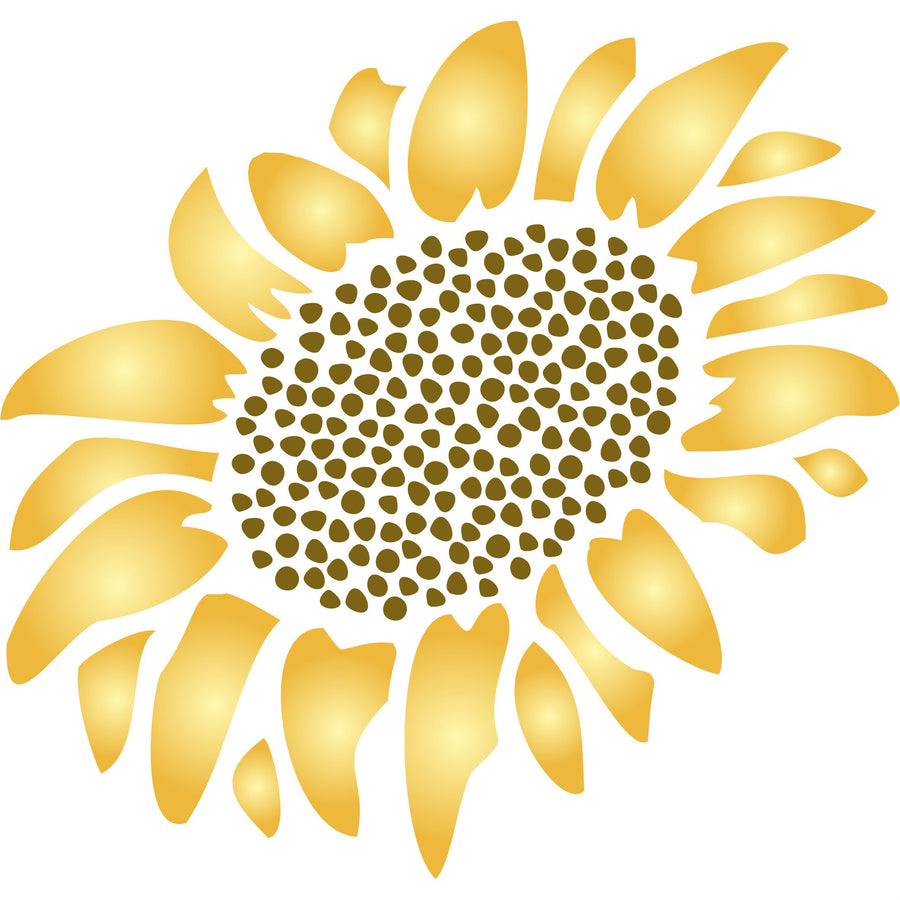 Sunflower Stencil - Flower Floral Art