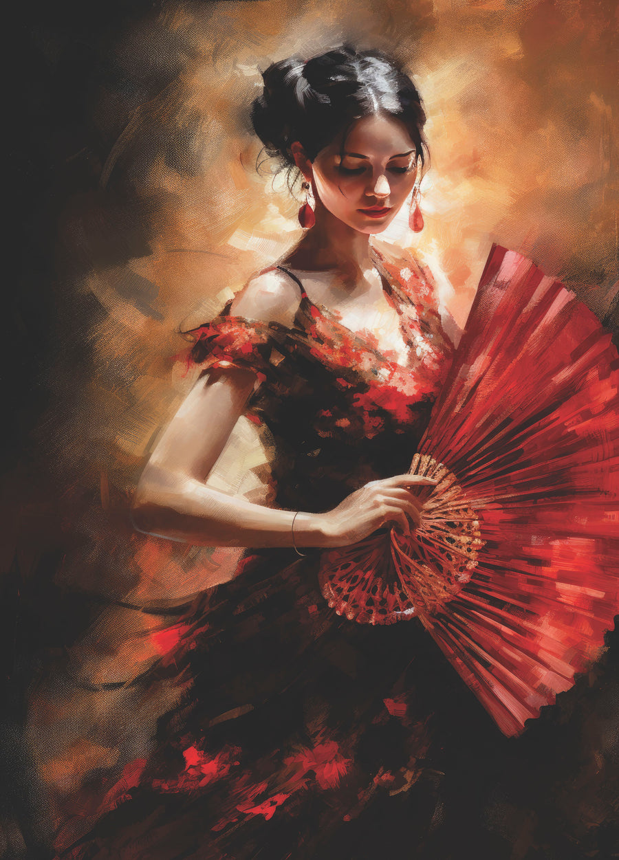 Flamenco Rice Paper, 11.5 x 16 inch - for Decoupage Print Crafts