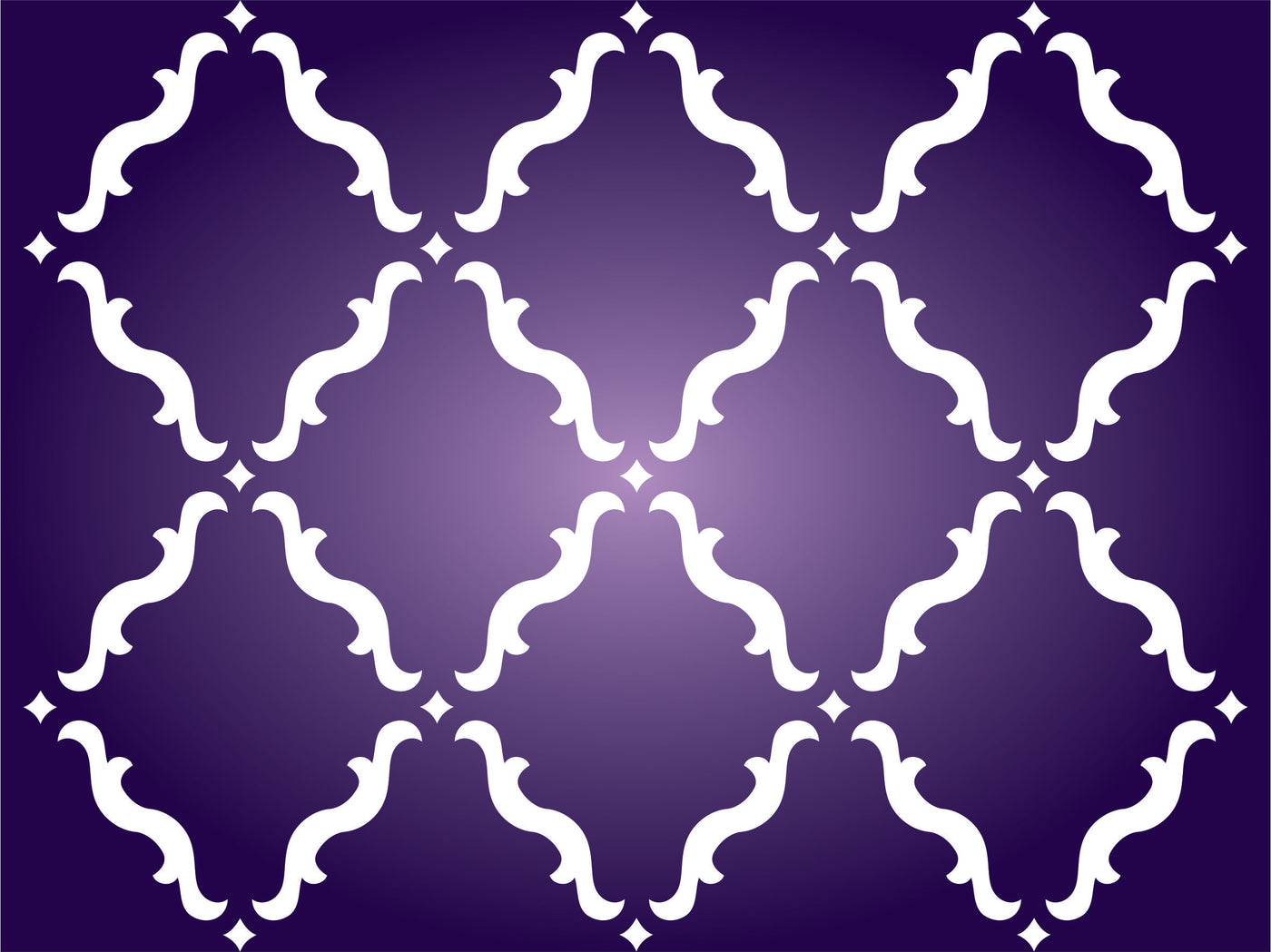 Moroccan Trellis Stencil - Quatrefoil Allover Marrakesh Trellis Decor