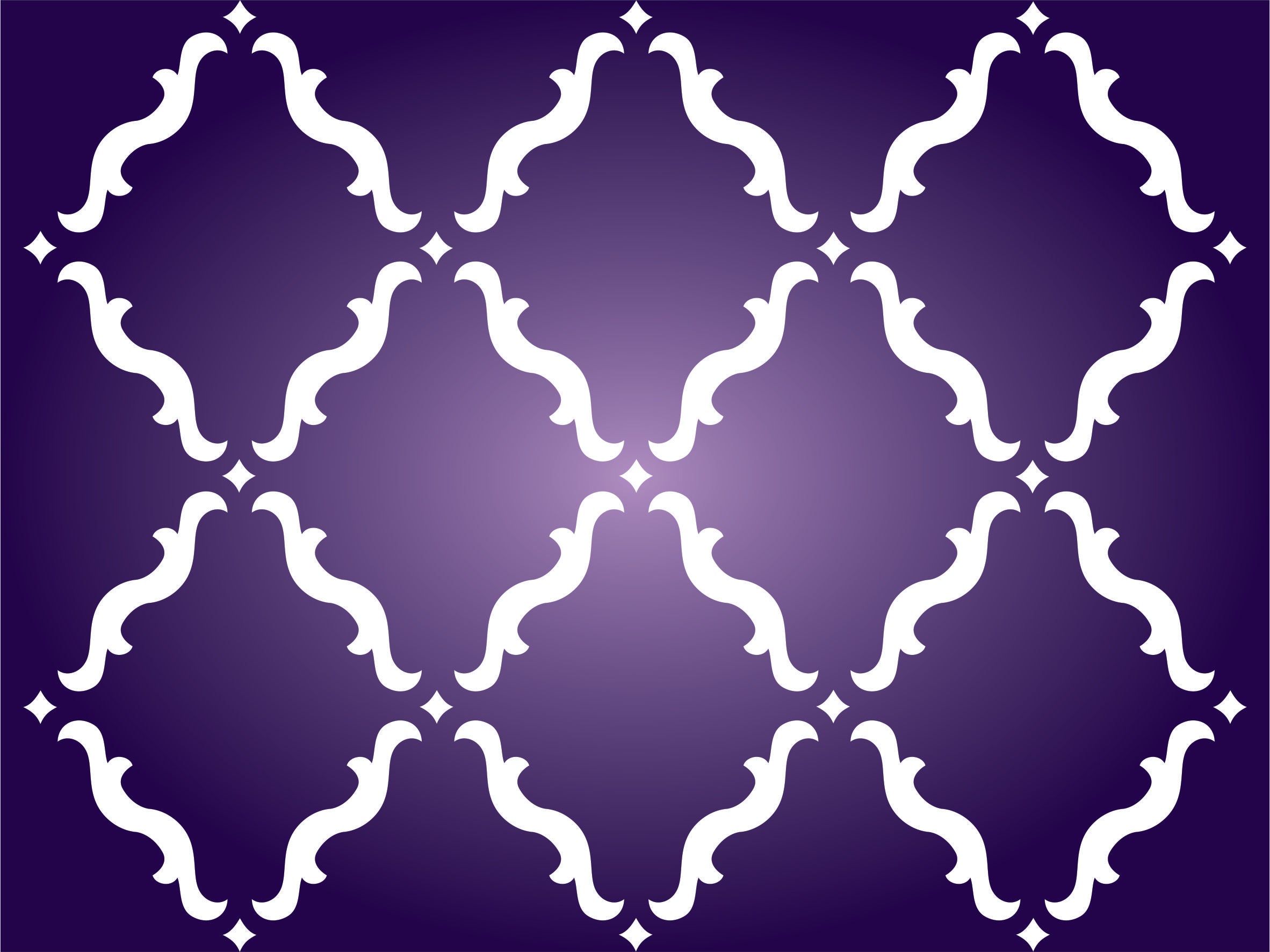 Moroccan Trellis Stencil - Quatrefoil Allover Marrakesh Trellis Decor