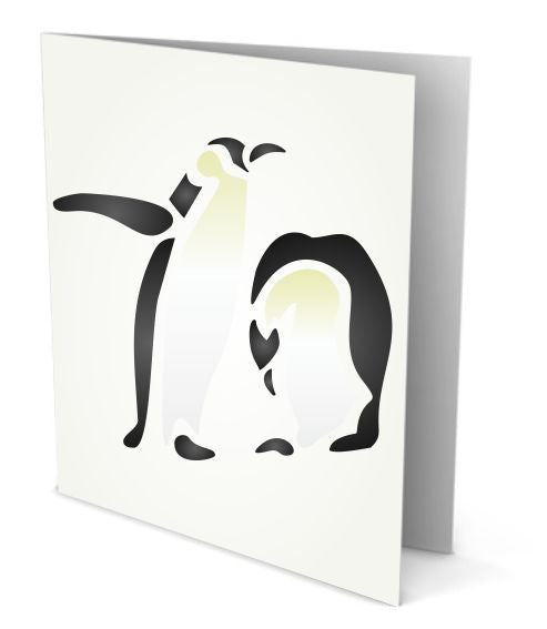 Penguin Stencil - Arctic Animal Bird Antarctic