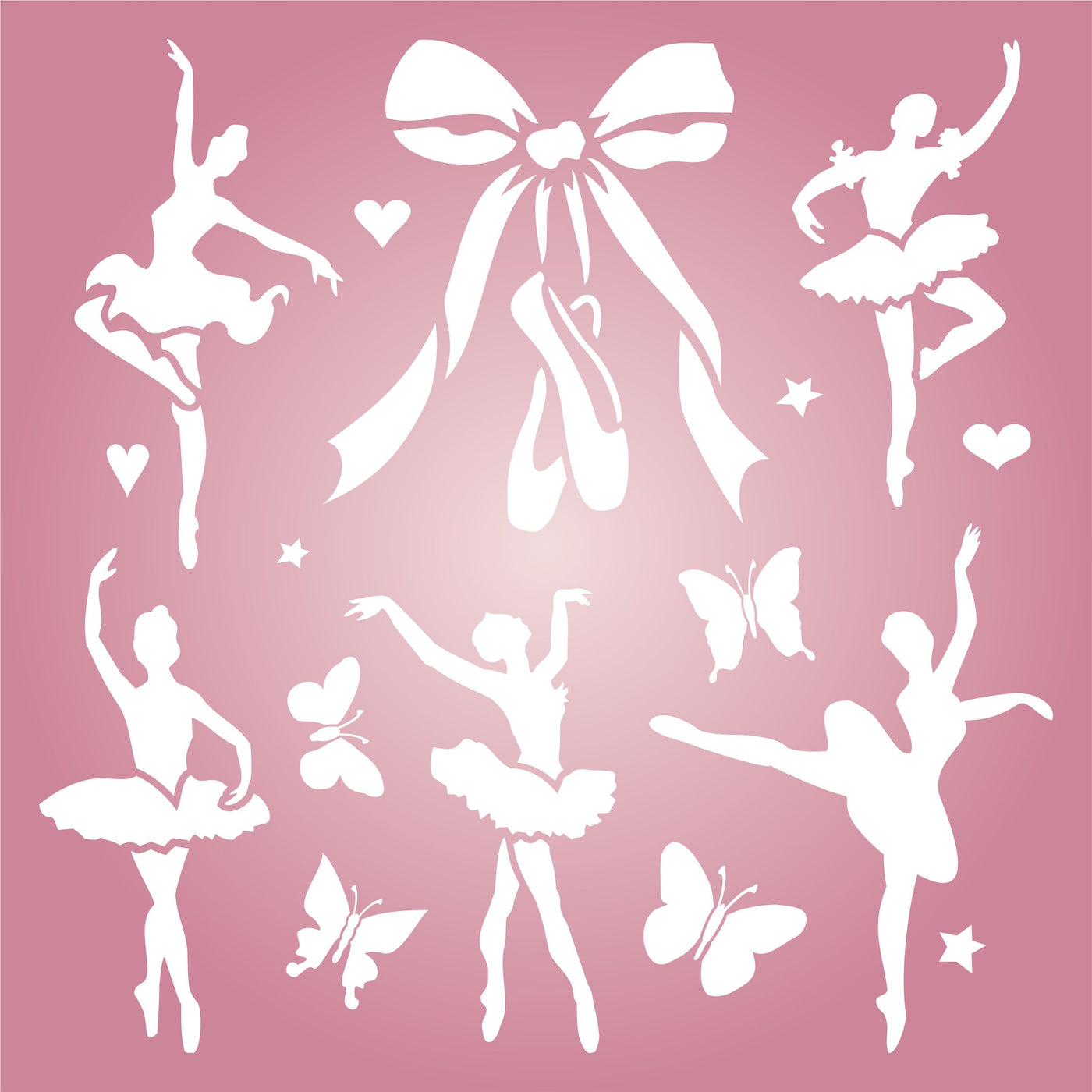 Ballet Stencil - Scrapbooking Art Decor