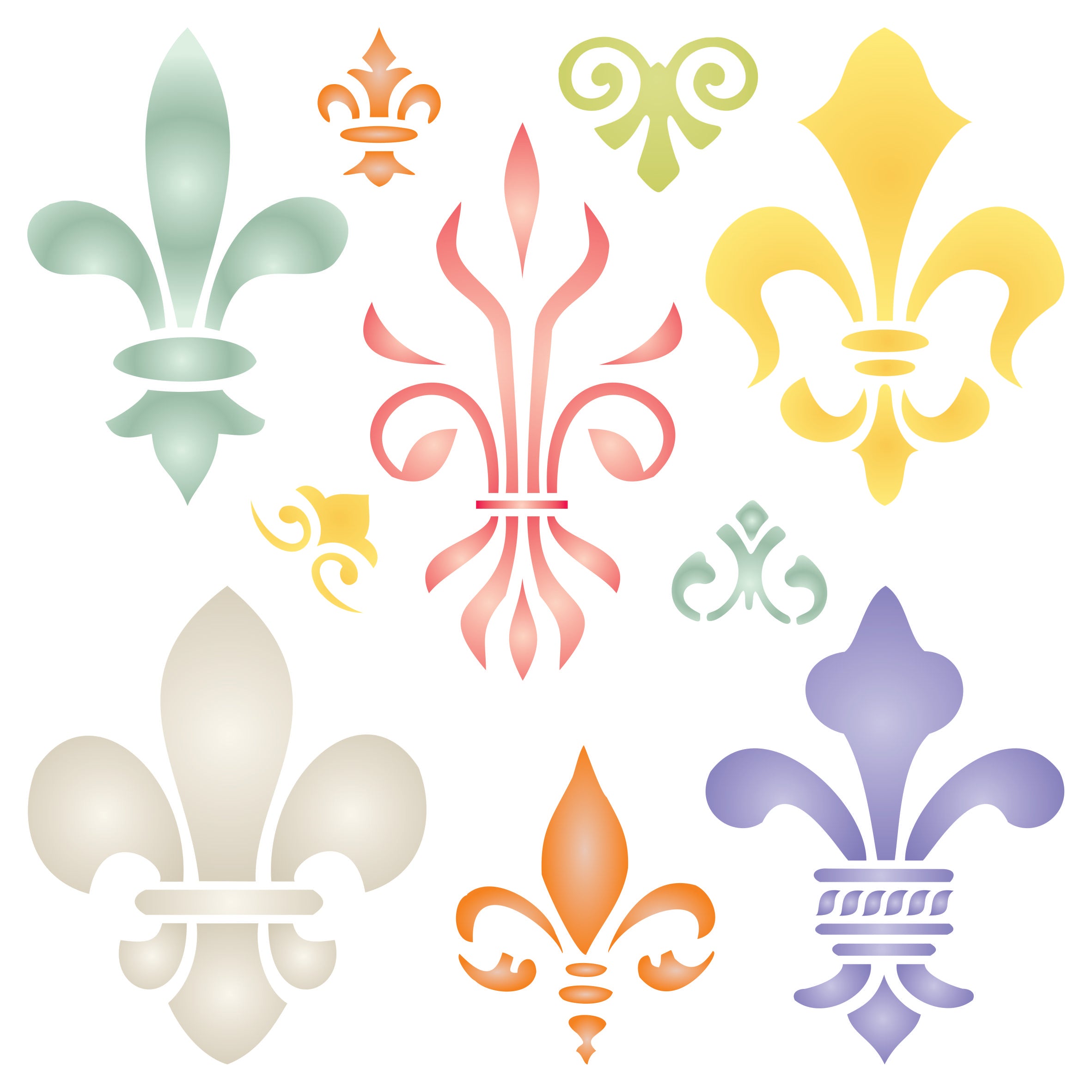 Fleur de Lis Stencil - Classic French Decor