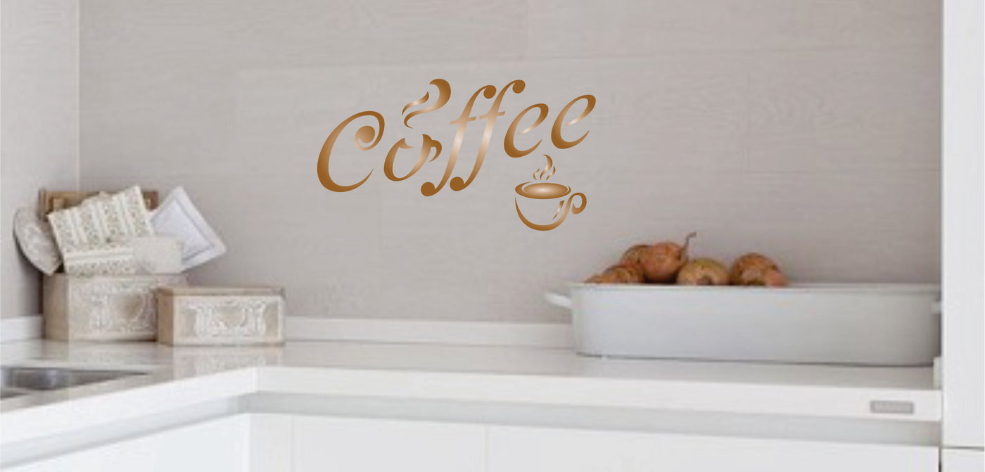 Coffee Stencil - Quote Label Sign Word