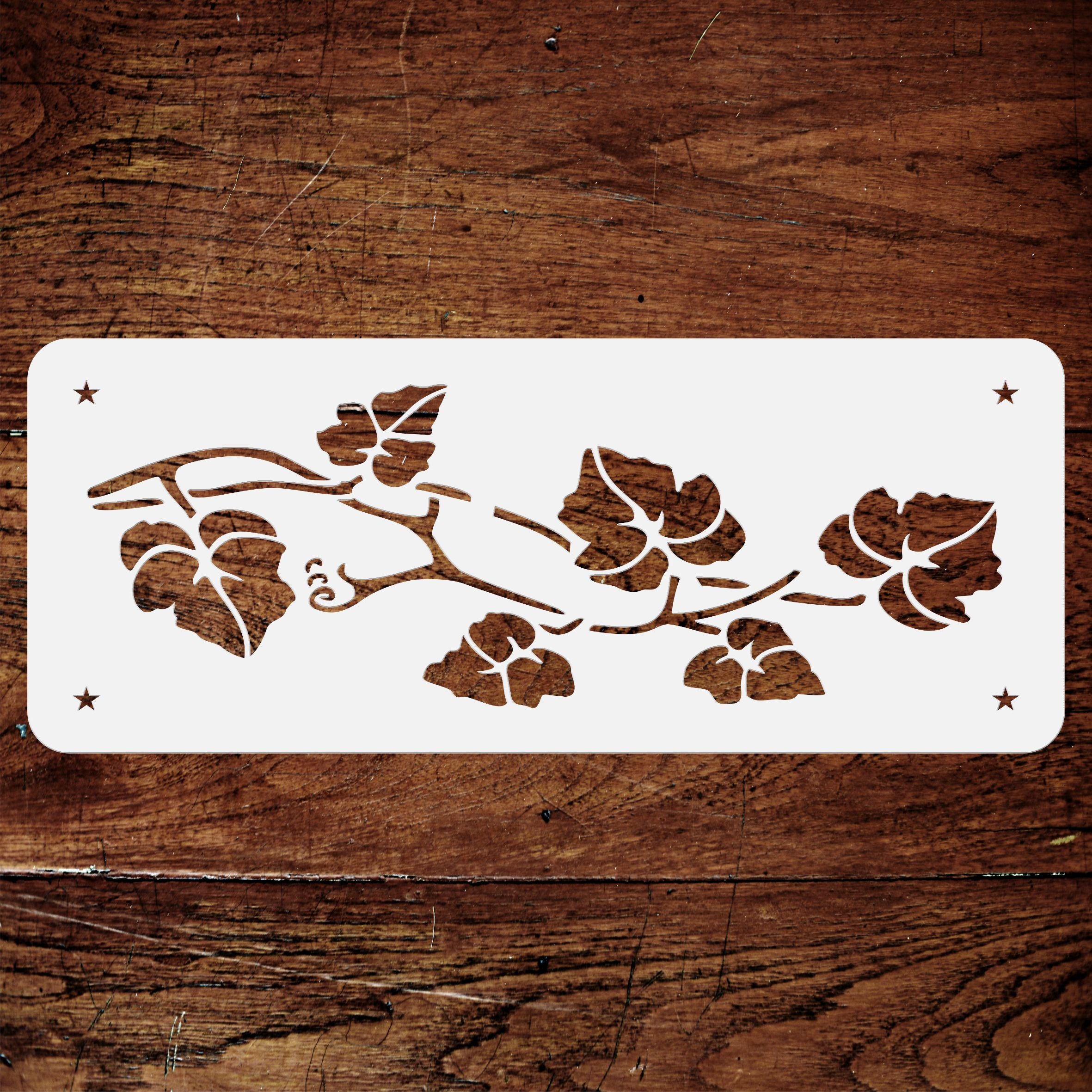 Vine Stencil - Classic Flower Border