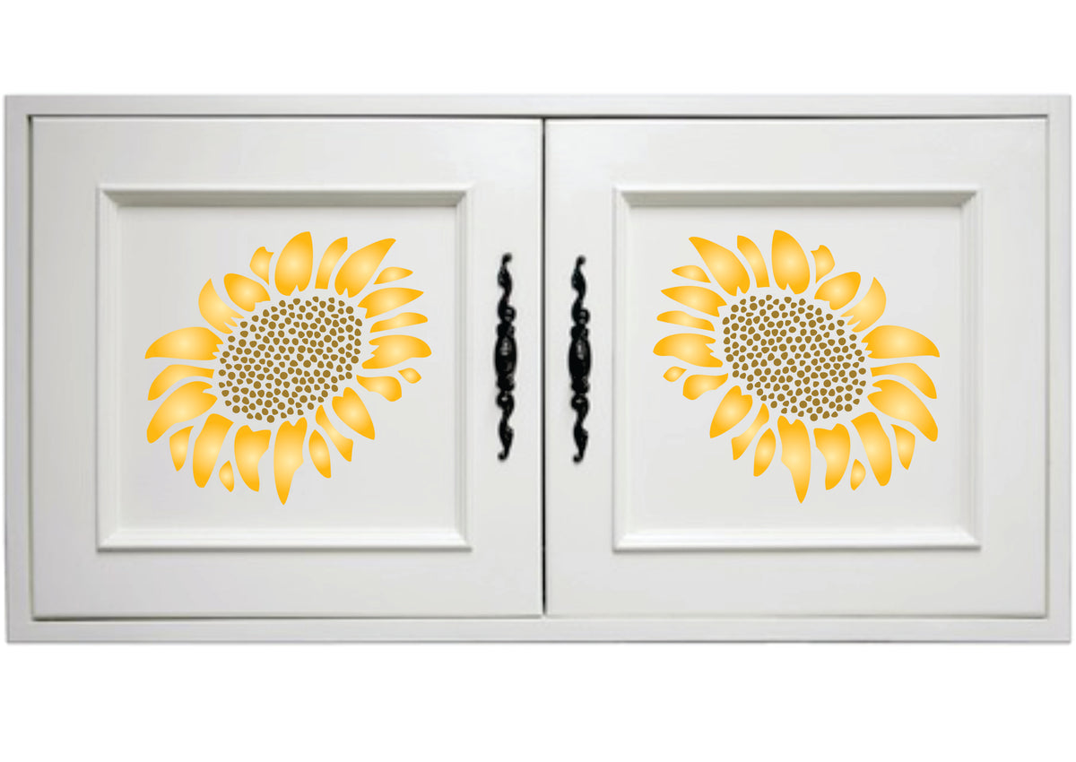Sunflower Stencil - Flower Floral Art