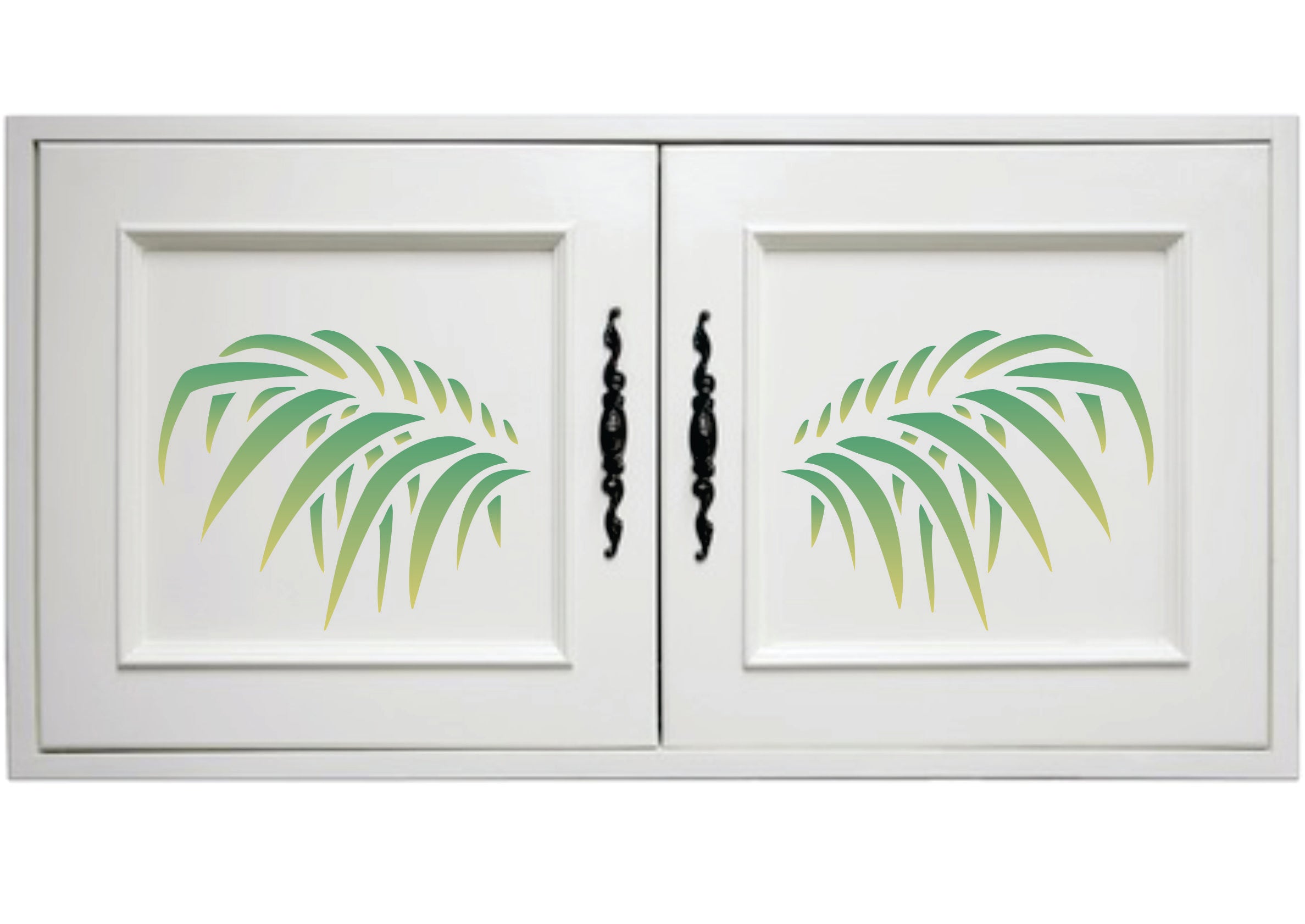 Palm Leaves Stencil -Large Tropical Palm Fronds