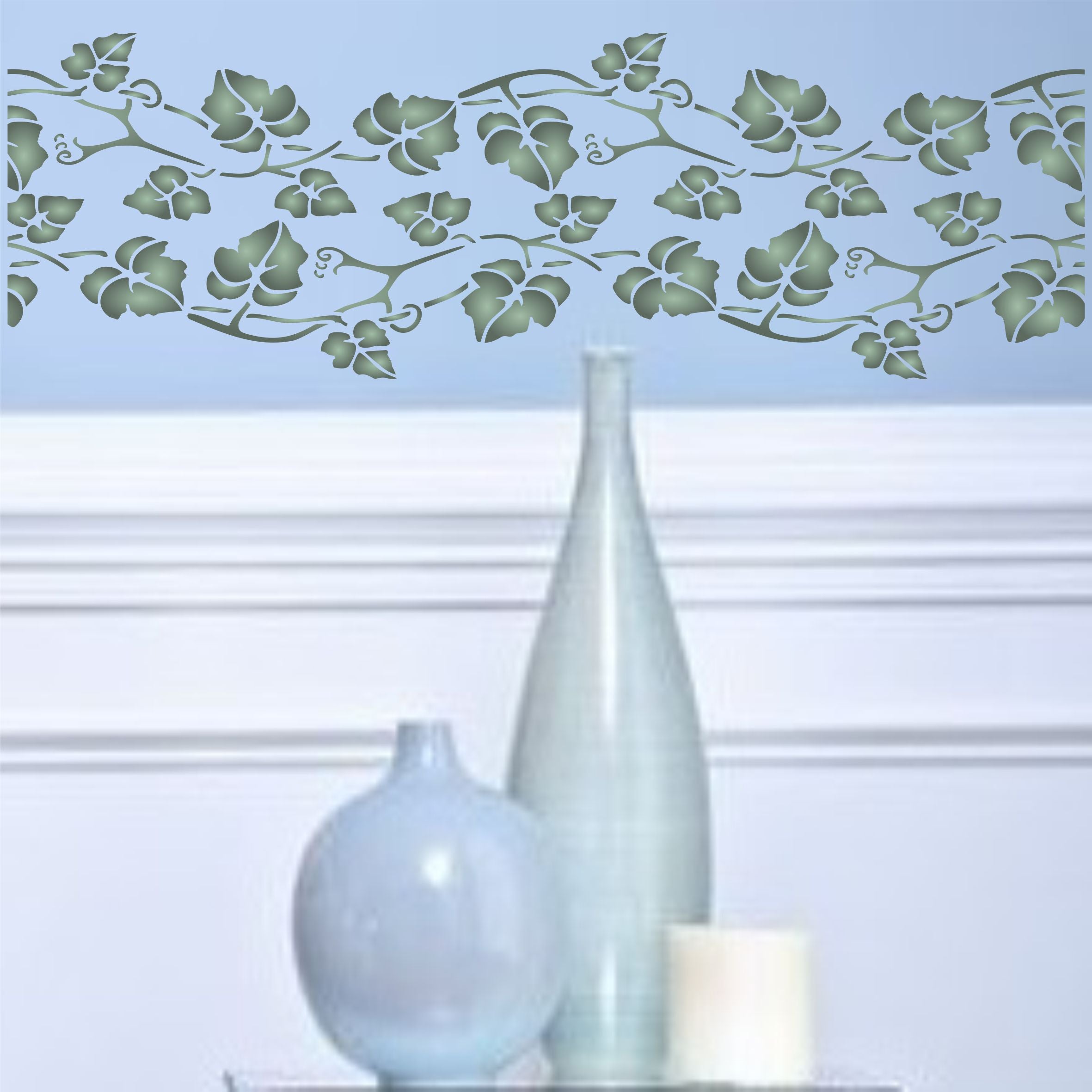 Vine Stencil - Classic Flower Border