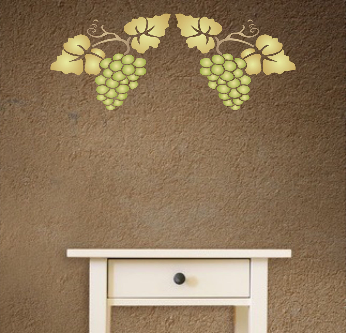 Grape Stencil, 8 x 6.5 inch - Classic Fruit Kitchen