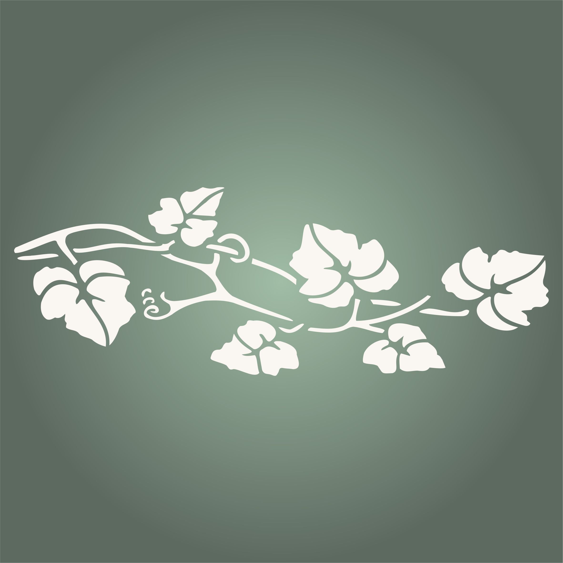 Vine Stencil - Classic Flower Border