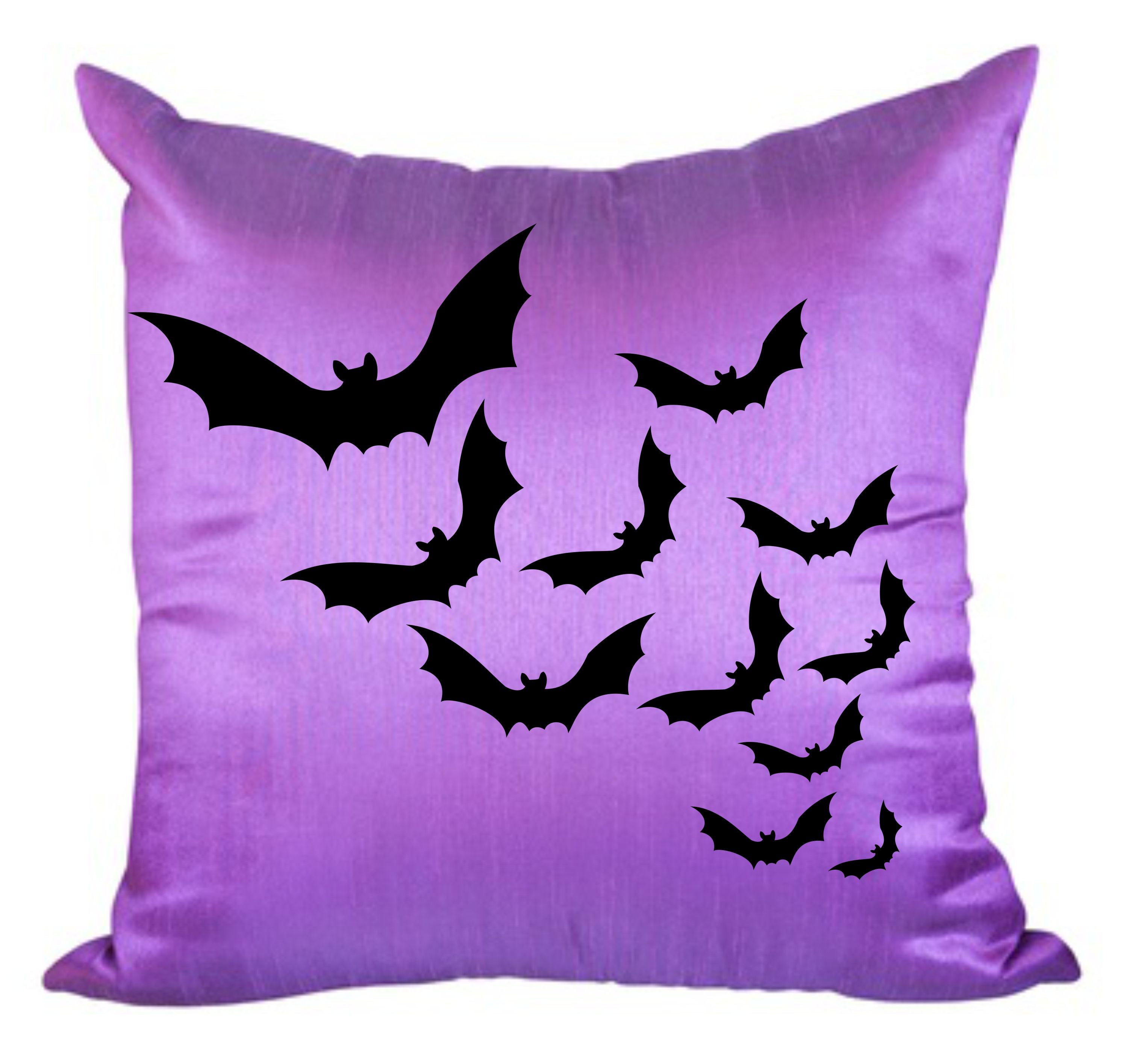 Halloween Bats Stencil - Scary Halloween Door Bag