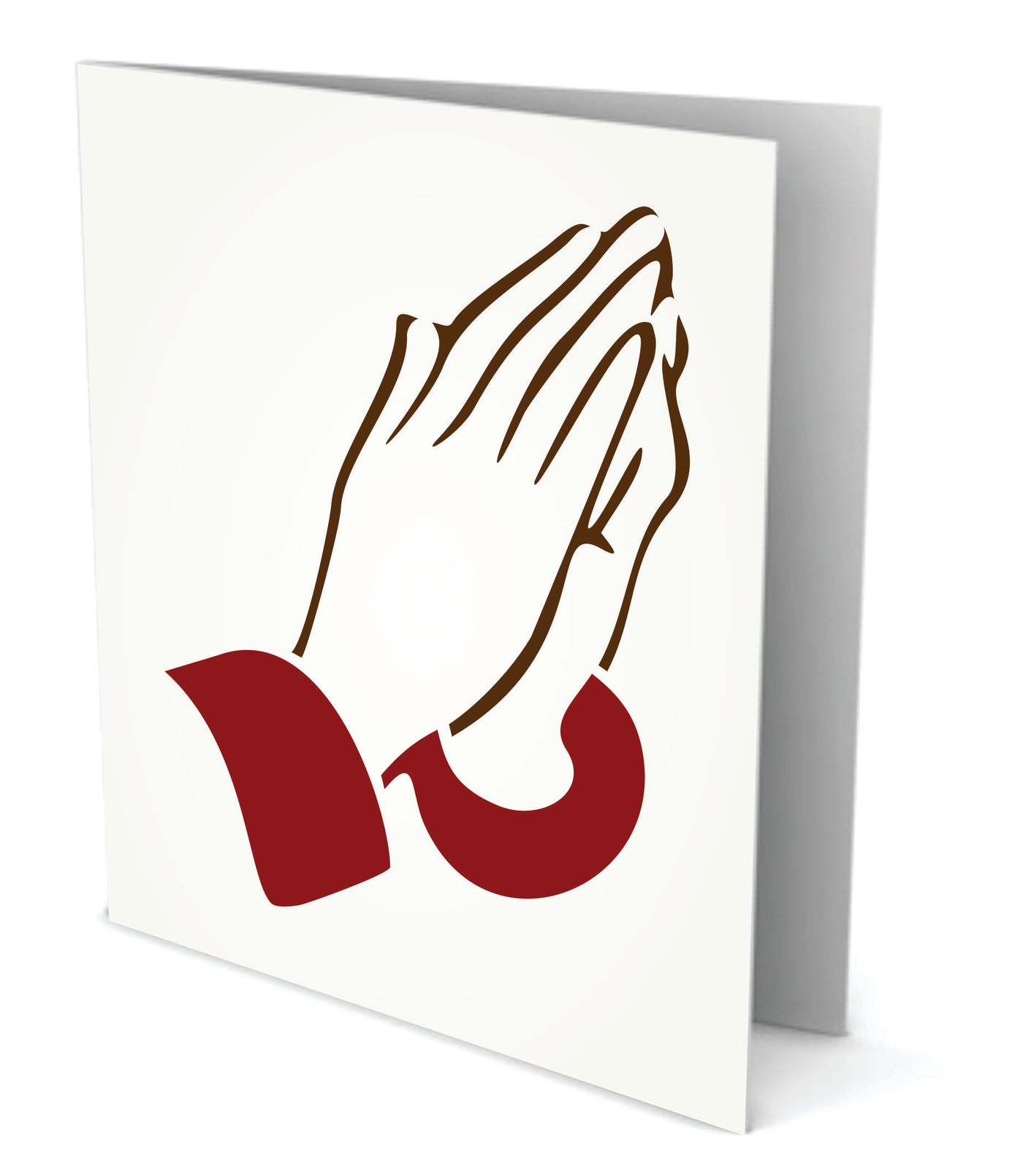 Praying Hands Stencil - Religious Catholic Fish Decor Cards