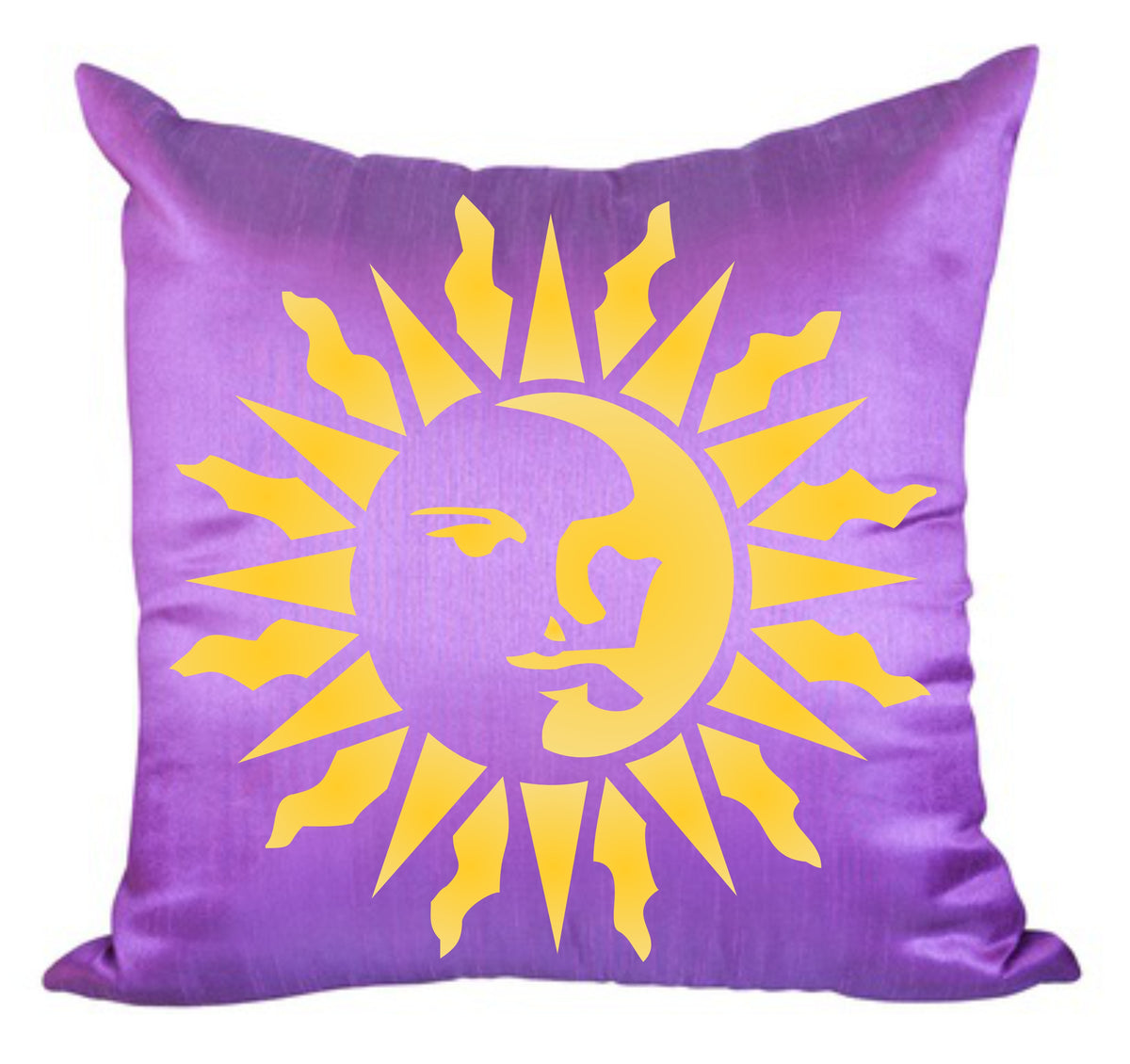 Sun Stencil, 35.56 x 35.56 cm - Celestial Sun Face Art Nouveau Deco Style