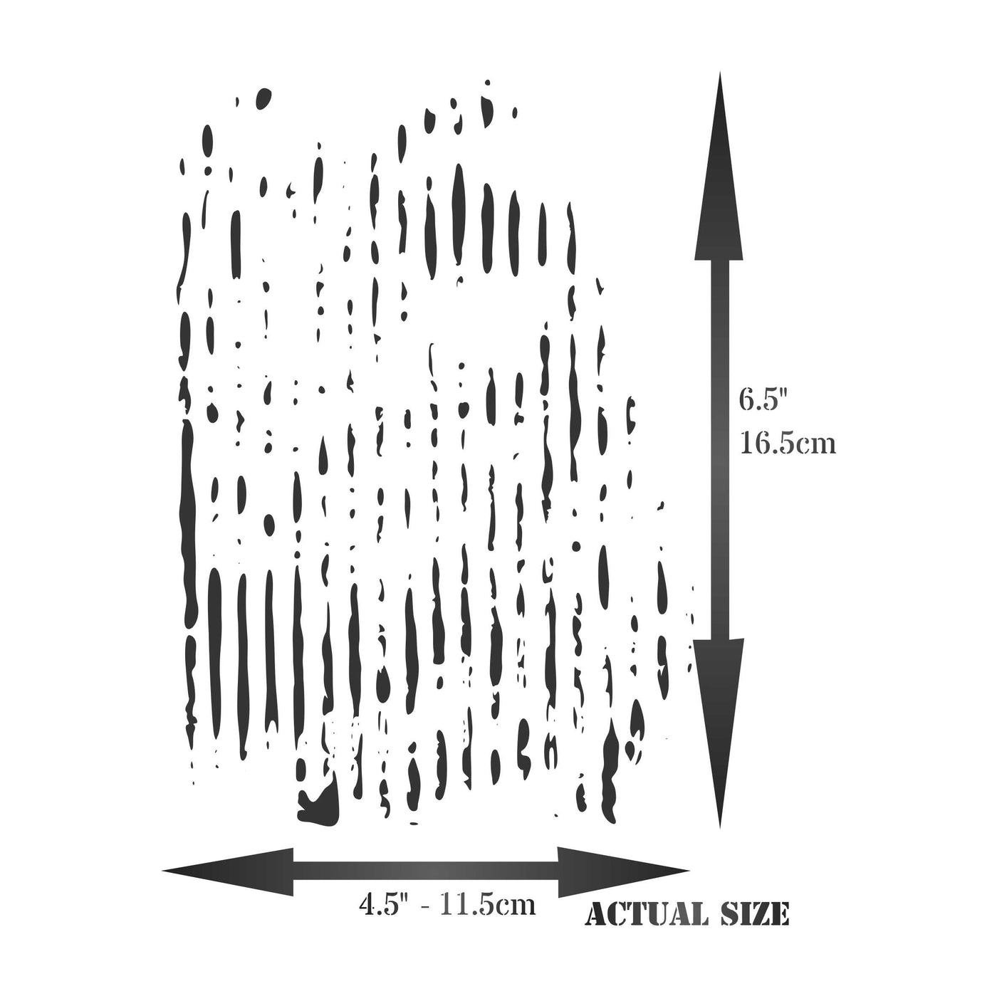 Grunge Lines Layering Stencil, 4.5 x 6.5 inch - Layering use to add Texture and Design