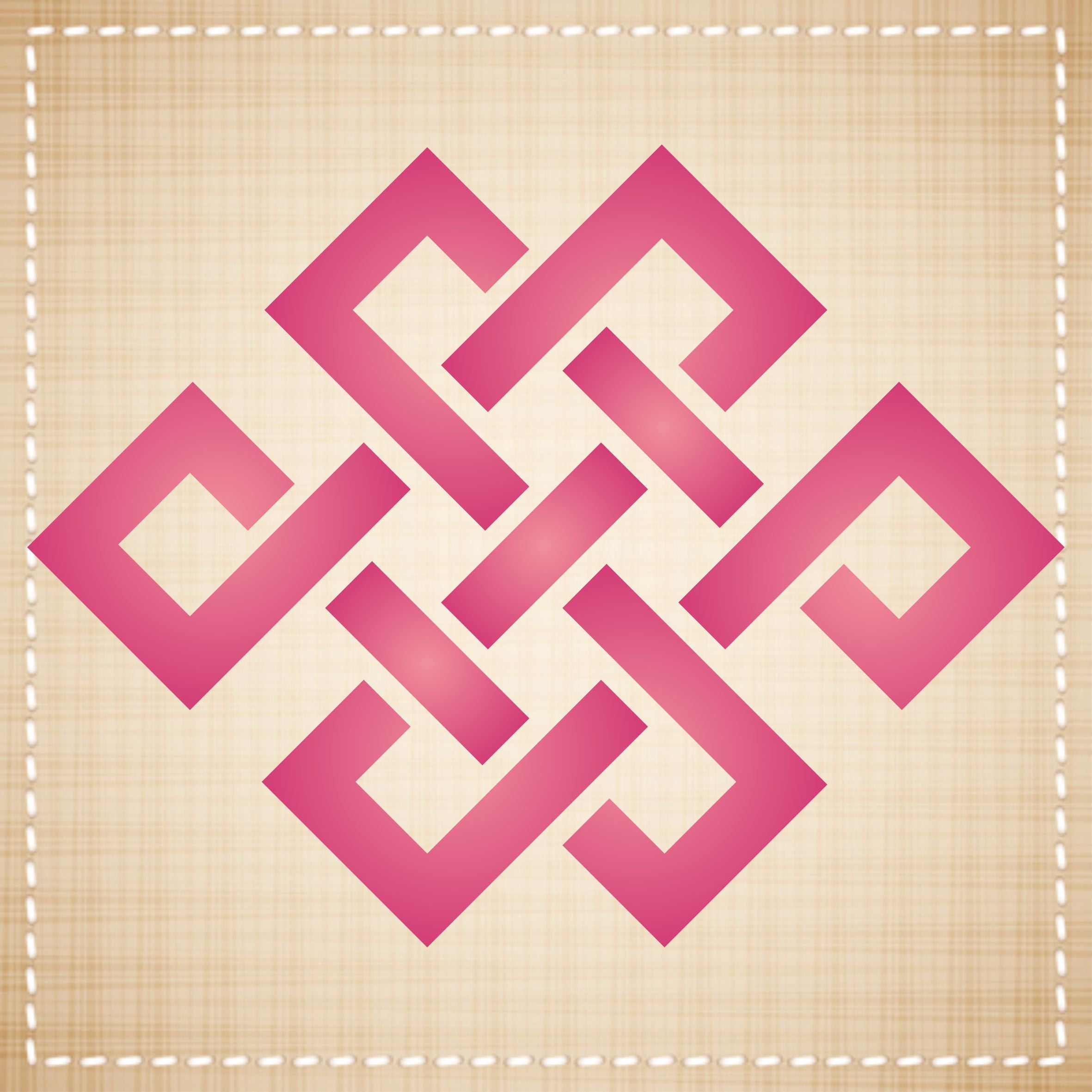 Endless Knot Stencil - Celtic Knotwork Symbols Decor Cards