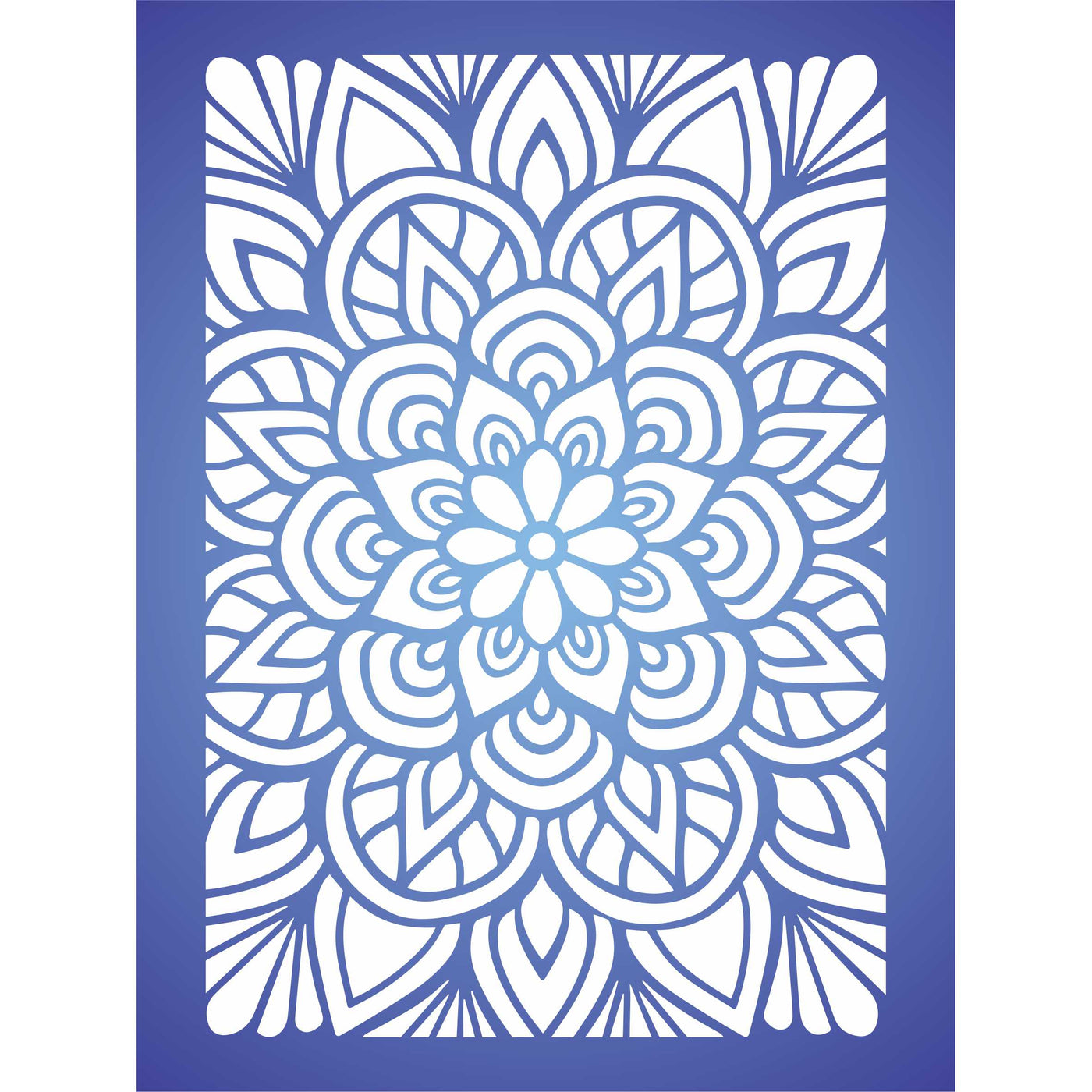 Mandala Layering Stencil, 4.5 x 6.5 inch - Layering use to add Texture and Design