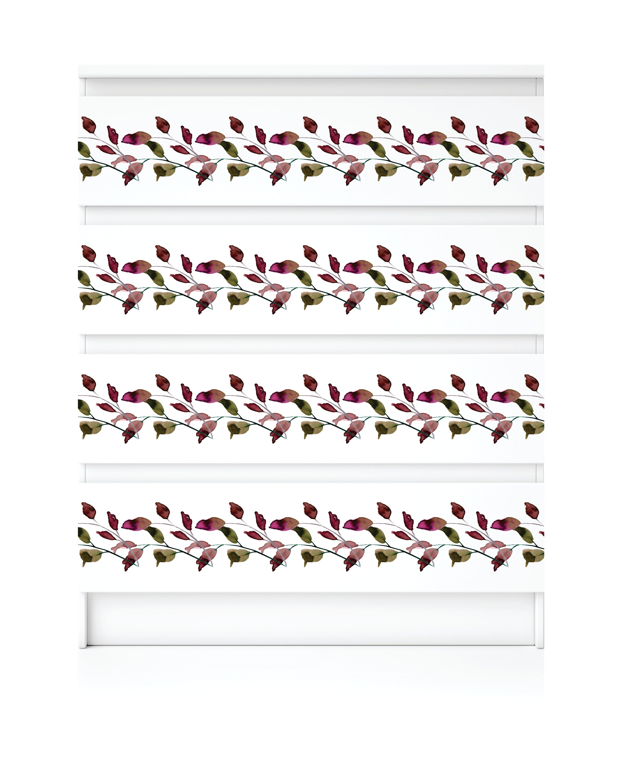 Leaf Border Rice Paper- 15 Sheets Printed Mulberry Paper Border 36gsm