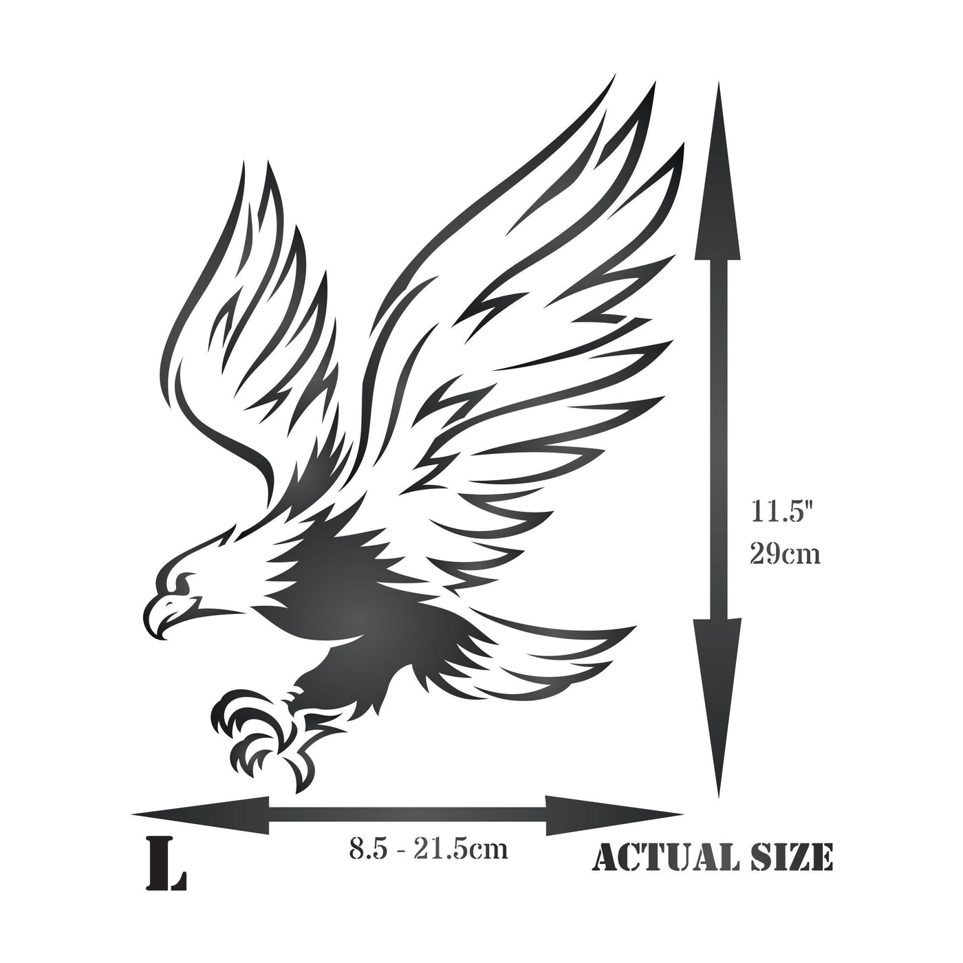 Eagle Stencil - Decorative Bird Animal Wildlife