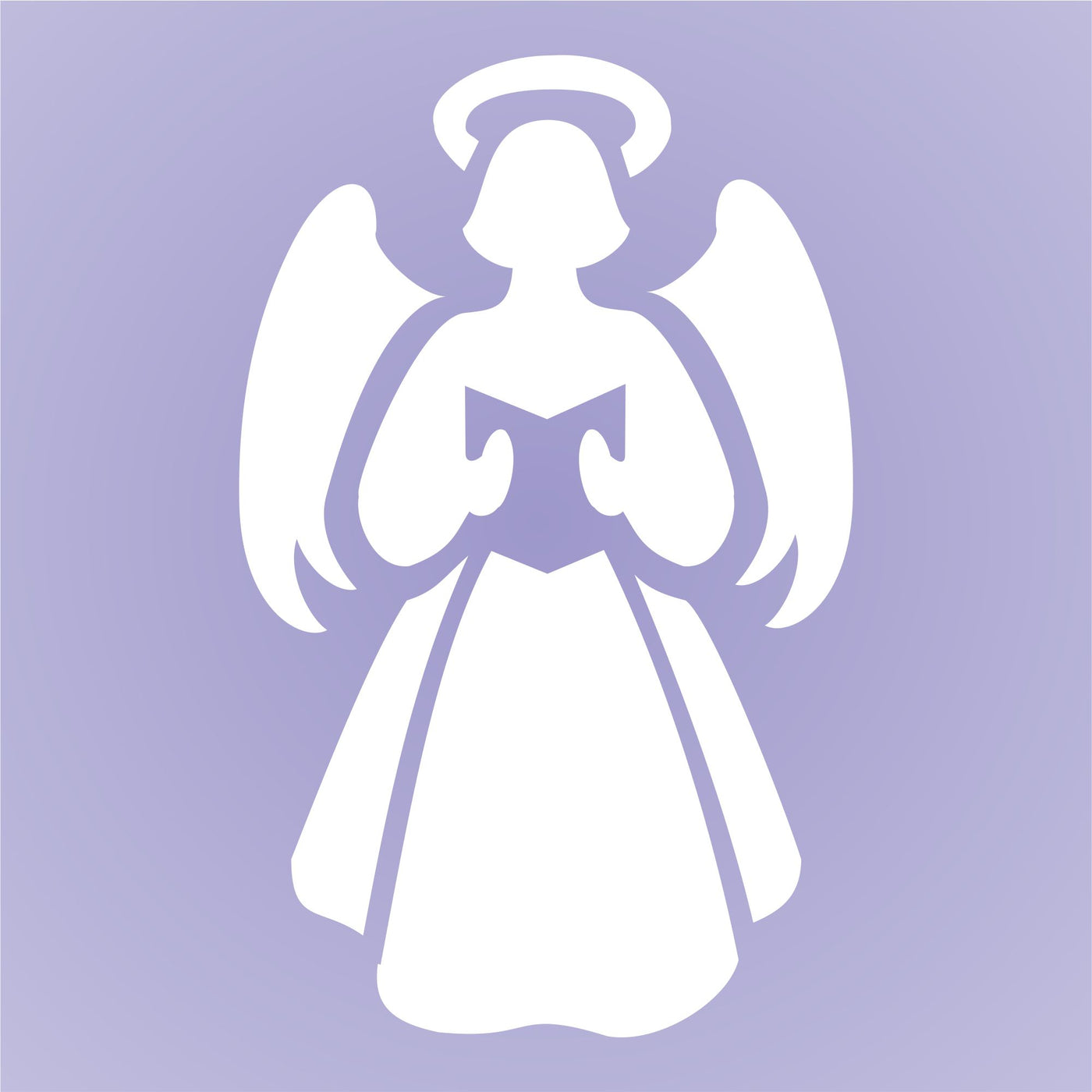 Christmas Angel Stencil, 3.25 x 5 inch - Scrapbooking Decor & Card