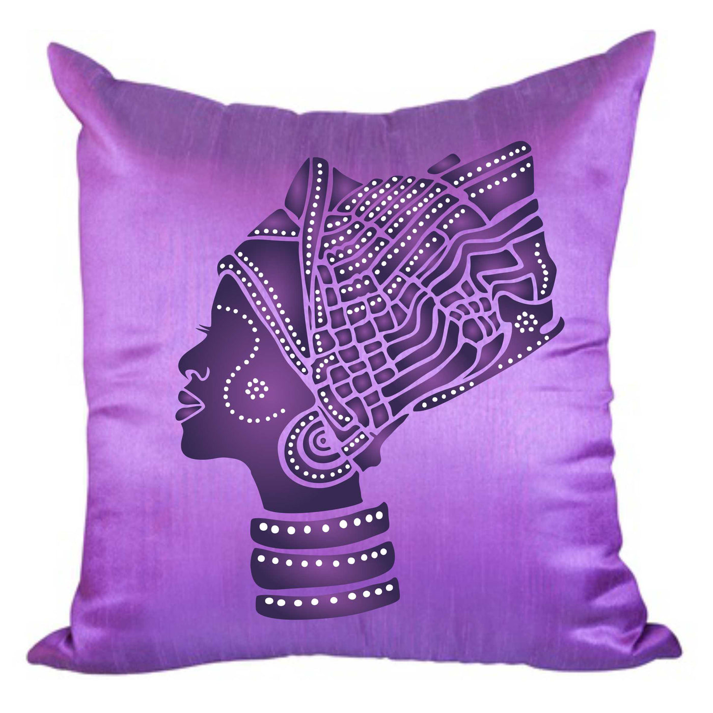 African Headdress Stencil - Traditional African Headwrap Scarf