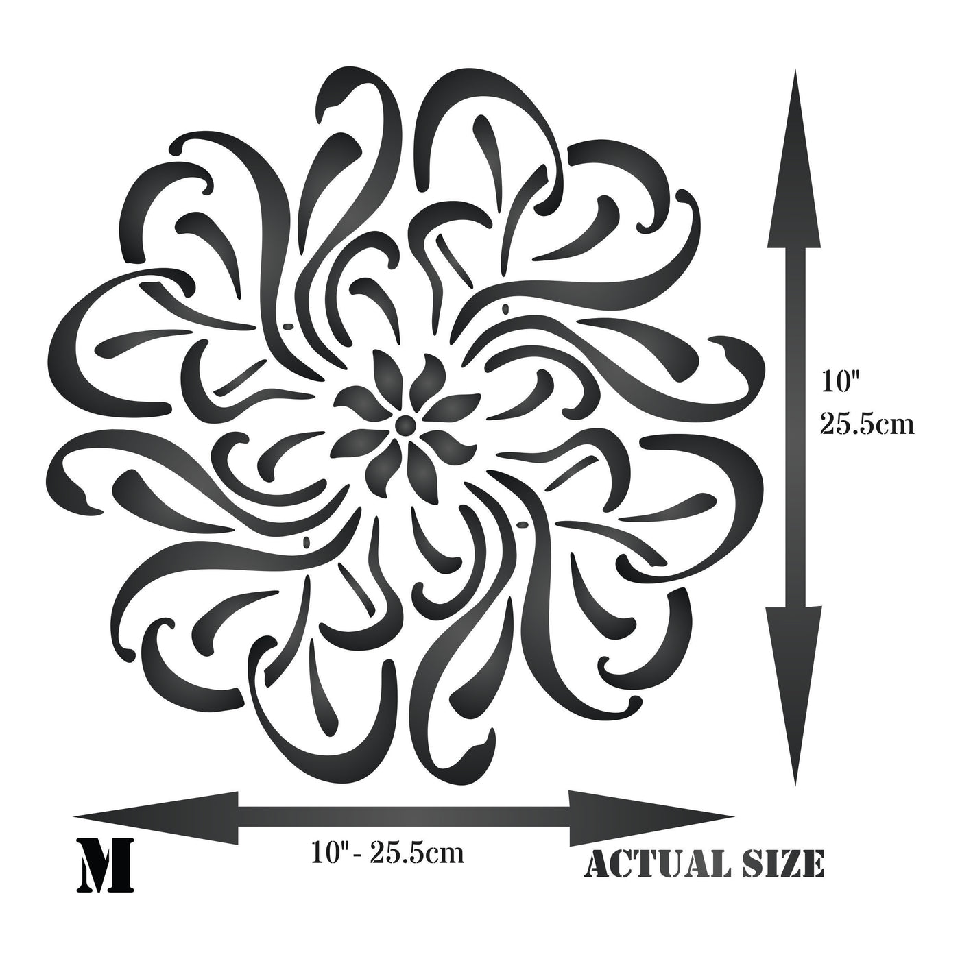 Flower Mandala Stencil - Floral Flowers Flora Plants