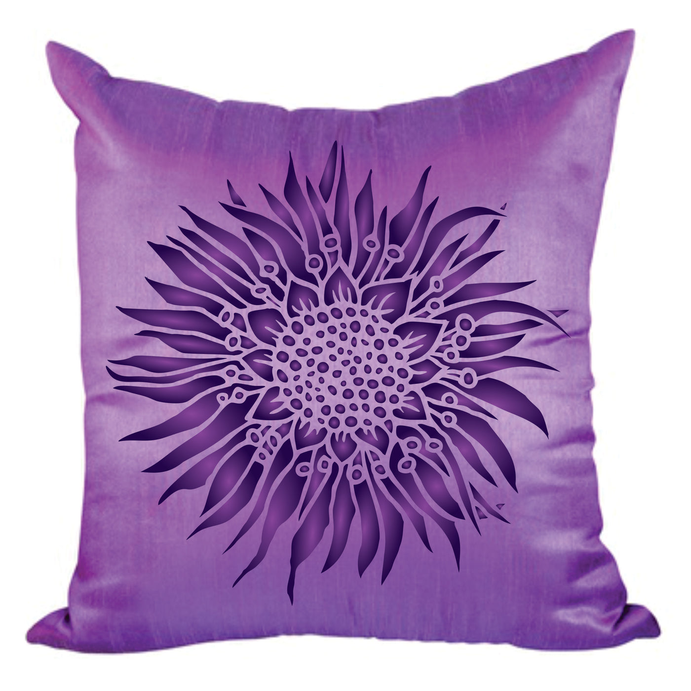 Passion Flower Stencil - Stylized Passiflora Vine Flower Design