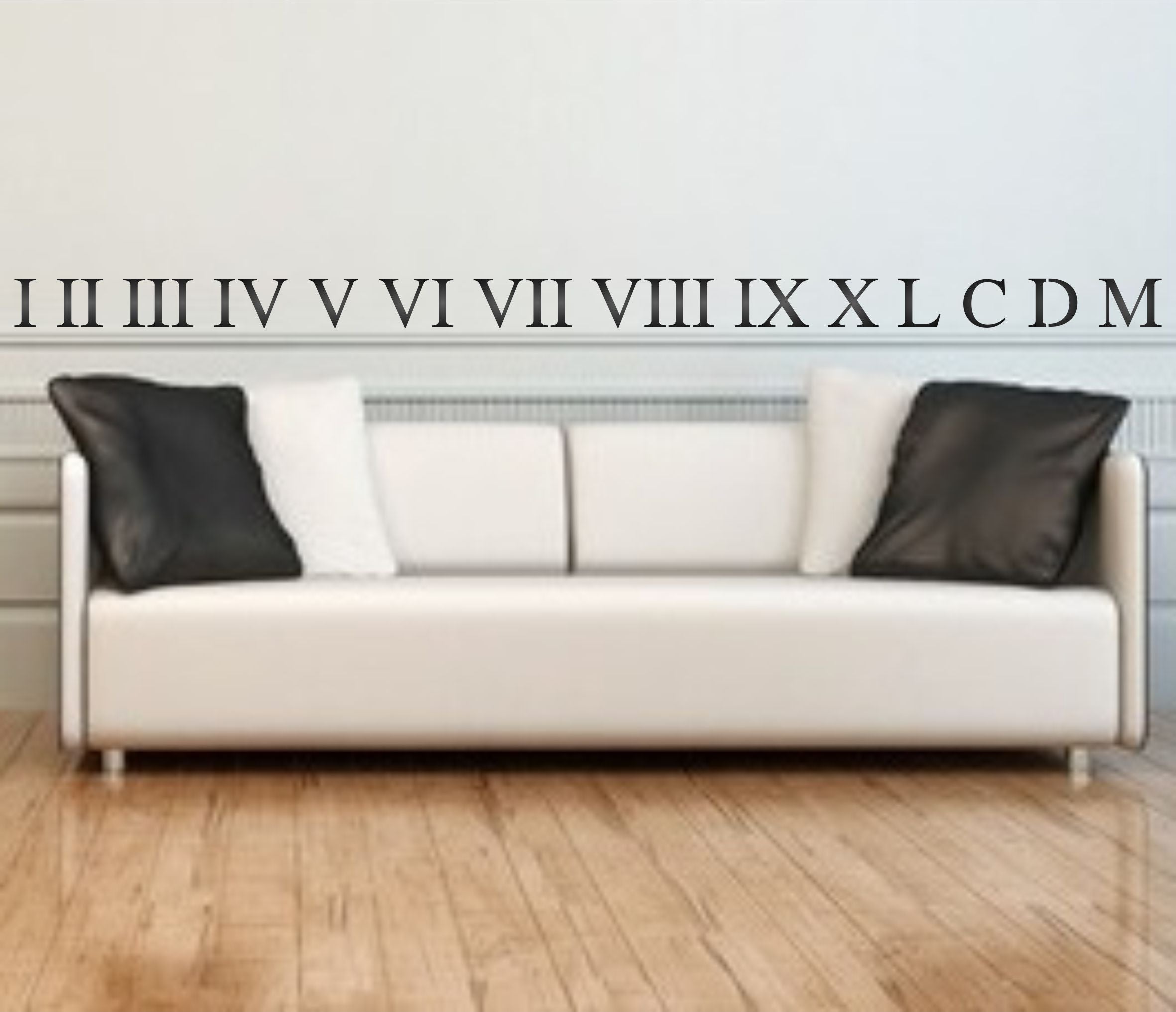 Roman Numeral Stencil - Wording Words and Quote