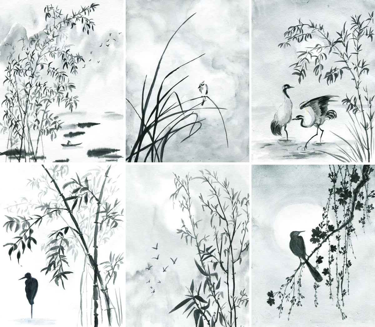 Sumi-e Ink Rice Paper, 20.32 x 26.67 cm - for Decoupage Scrapbooking Cards Crafts