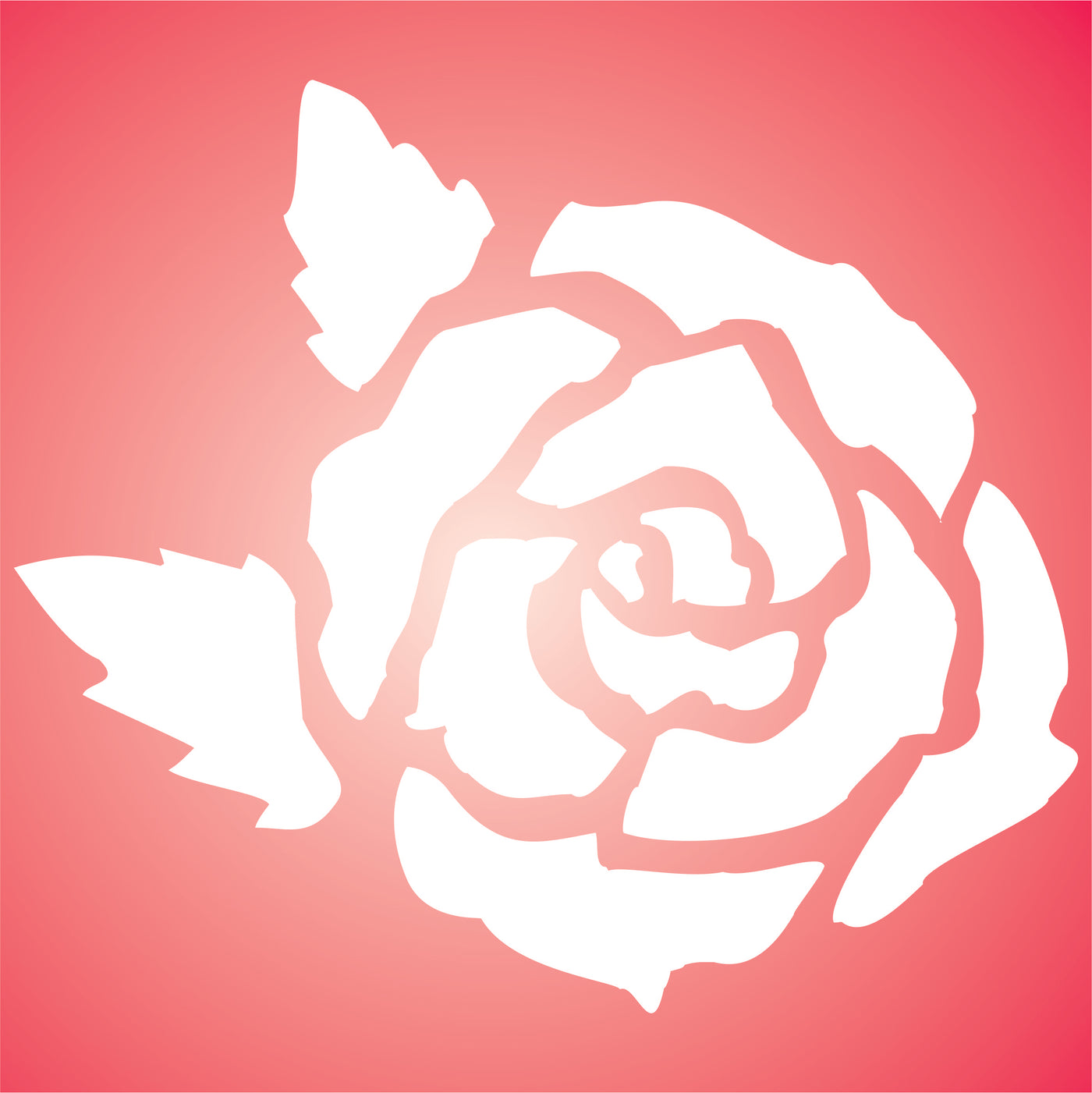 Rose Stencil - Classic Large Flower Floral