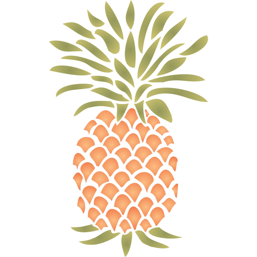 Pineapple Stencil, 6.5 x 10.5 inch - Classic Fruit Kitchen