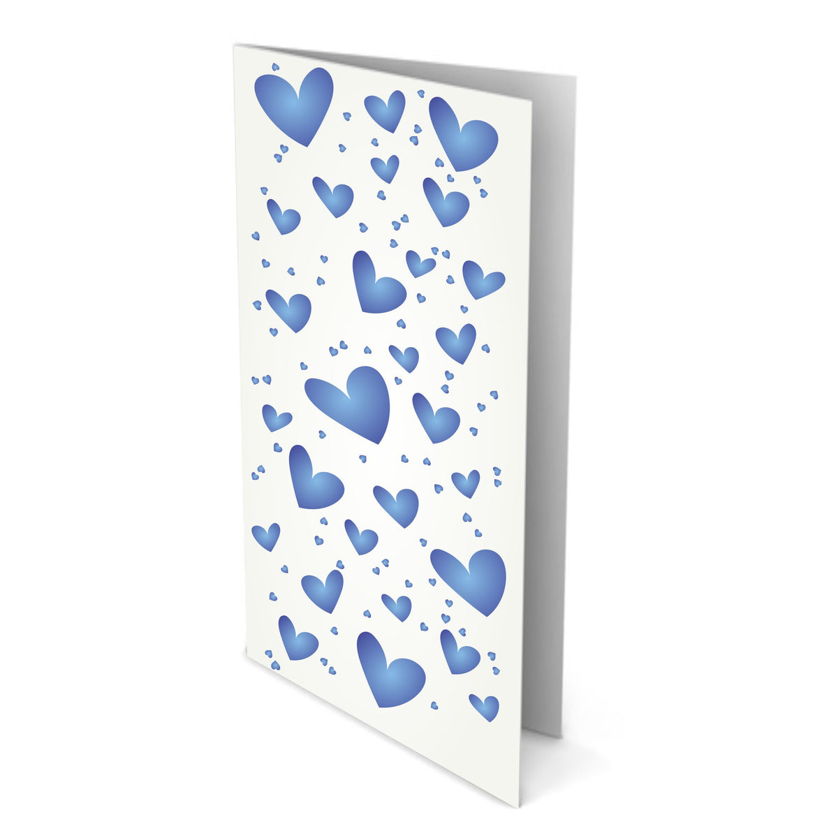 Slimline Hearts Stencil, 10.16 x 22.86 cm - Shape Heart Card Making Slimline DiesCards Template