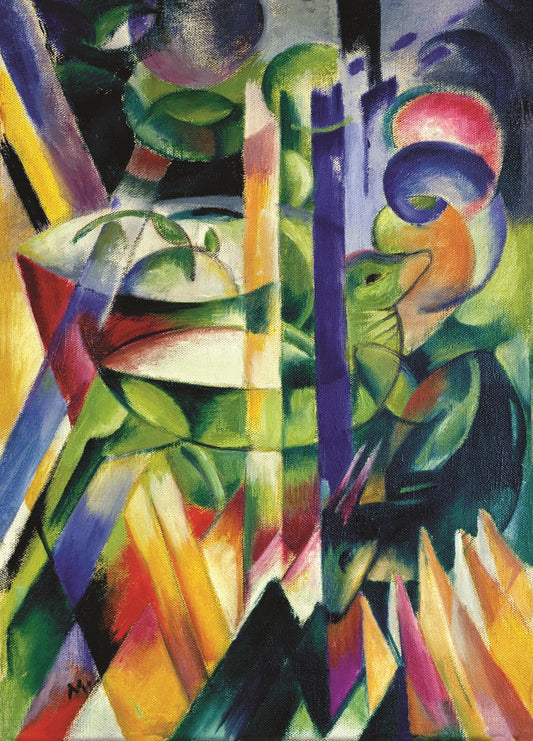 Abstract Goats Rice Paper, 29.21 x 40.64 cm - for Decoupage Print Crafts