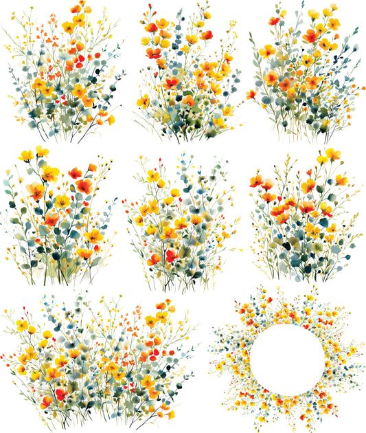 Summer Decoupage Rice Paper, 29.21 x 36.83 cm - for Scrapbooking Cards Crafts