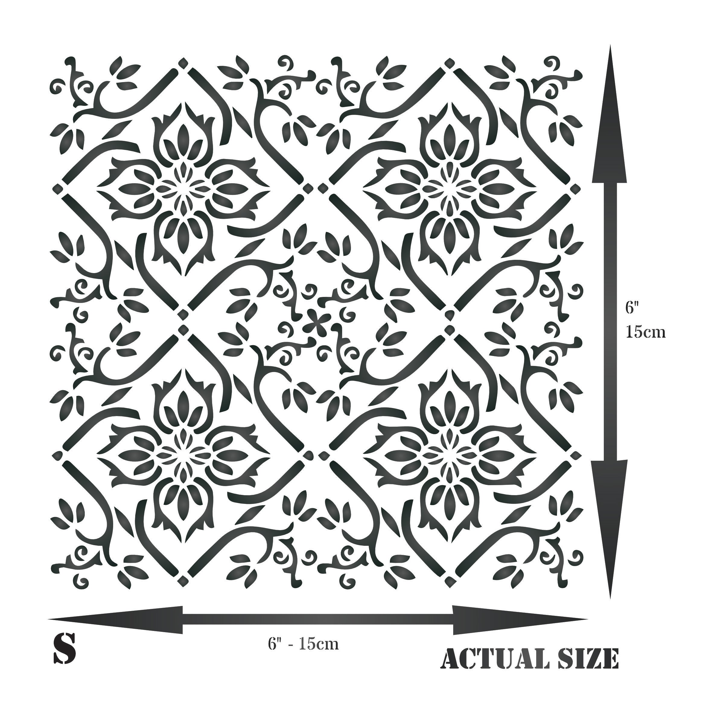 Celtic Tile Stencil - Traditional Irish Tile Design