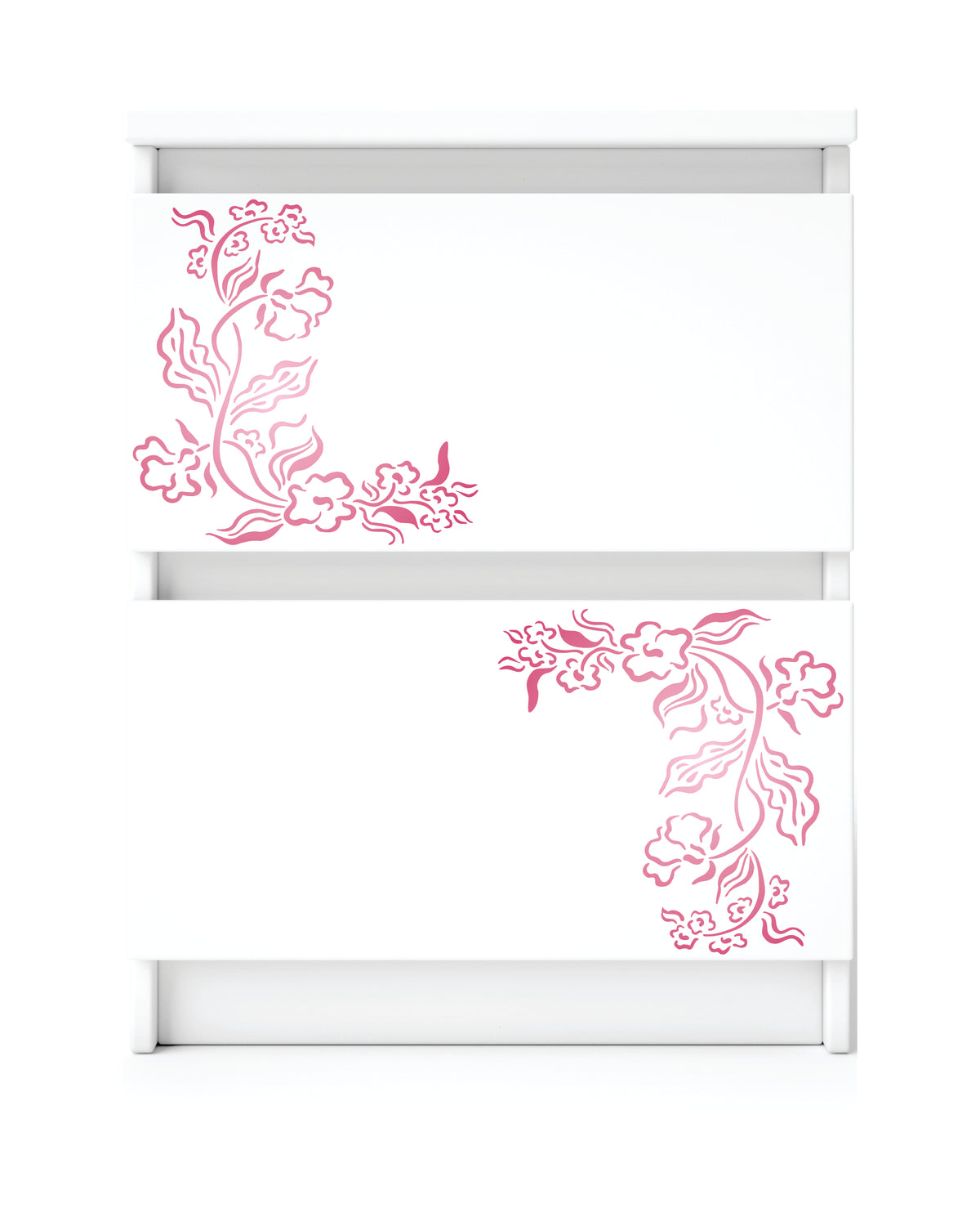 Victorian Embroidery Stencil - Vintage Floral Embroidery Tile Pattern