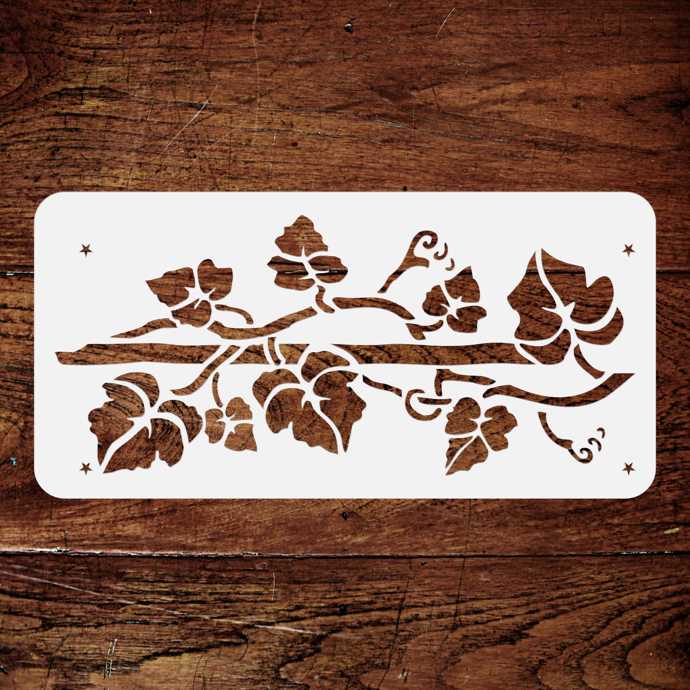 Vine Stencil - Classic Leaf Border