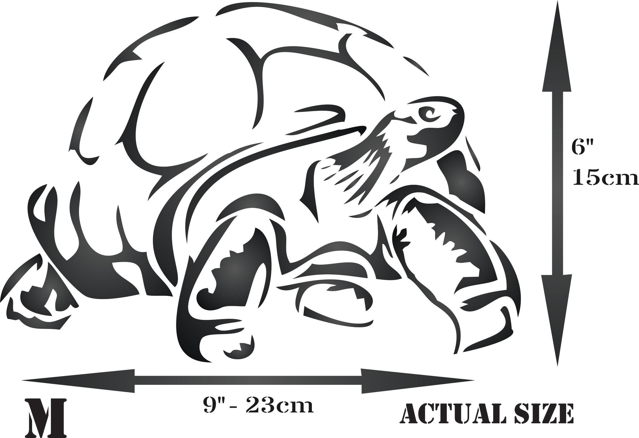 Tortoise Stencil - Galapagos Giant Turtle Reptile