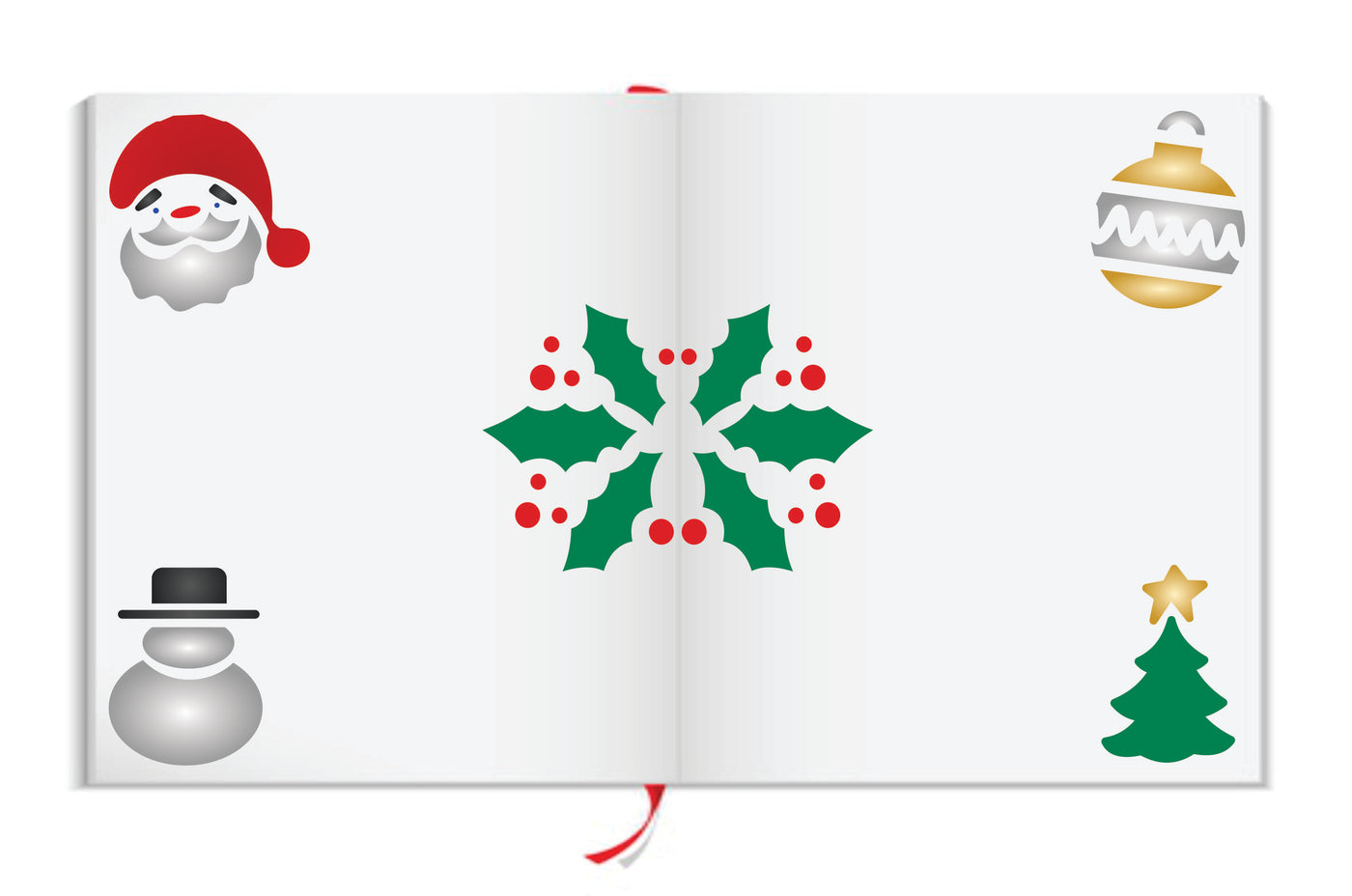 Christmas Designs Stencil - Kids Christmas Card