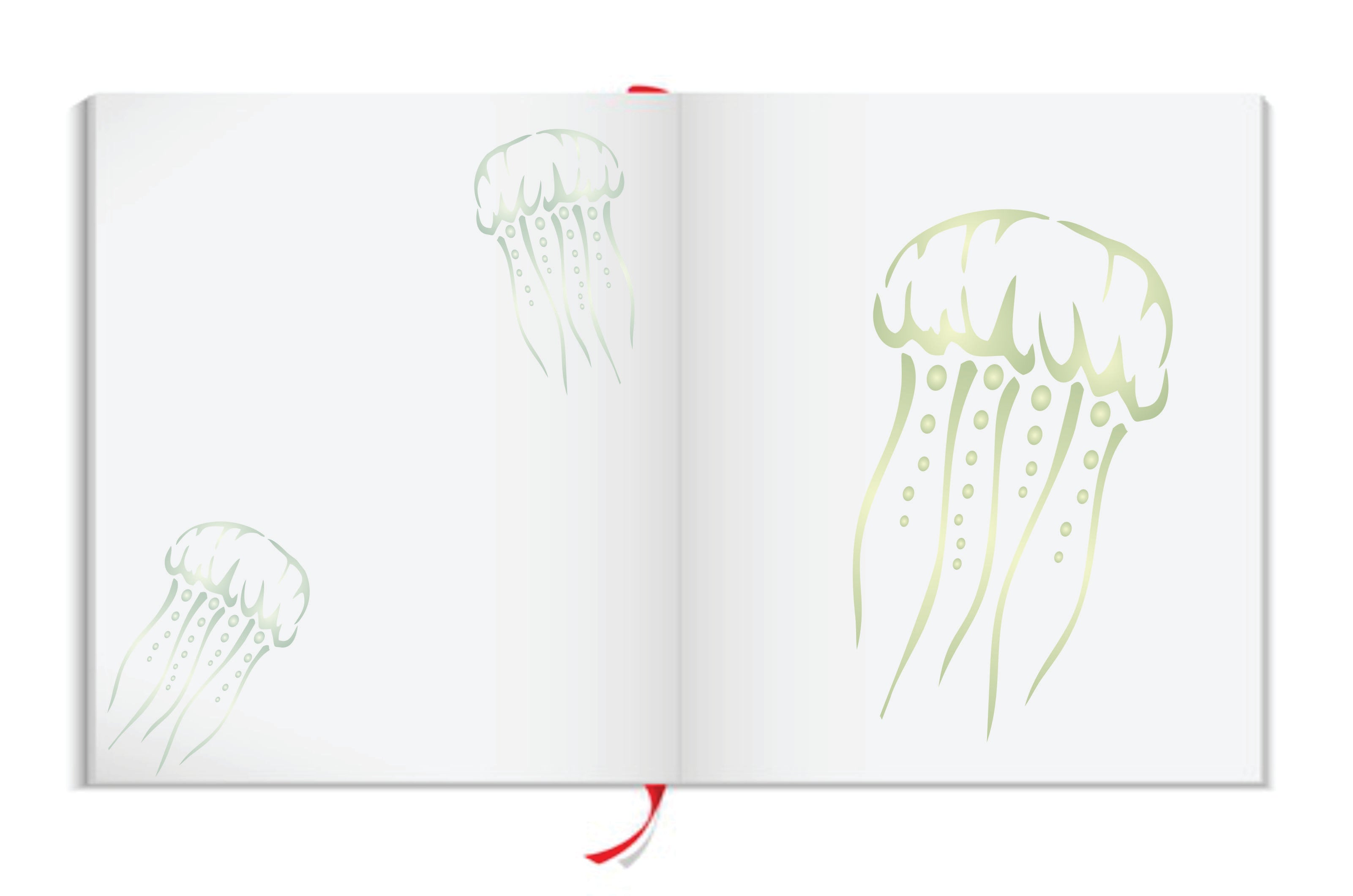 Jellyfish Stencil - Sea Ocean Nautical Seashore Reef Fish