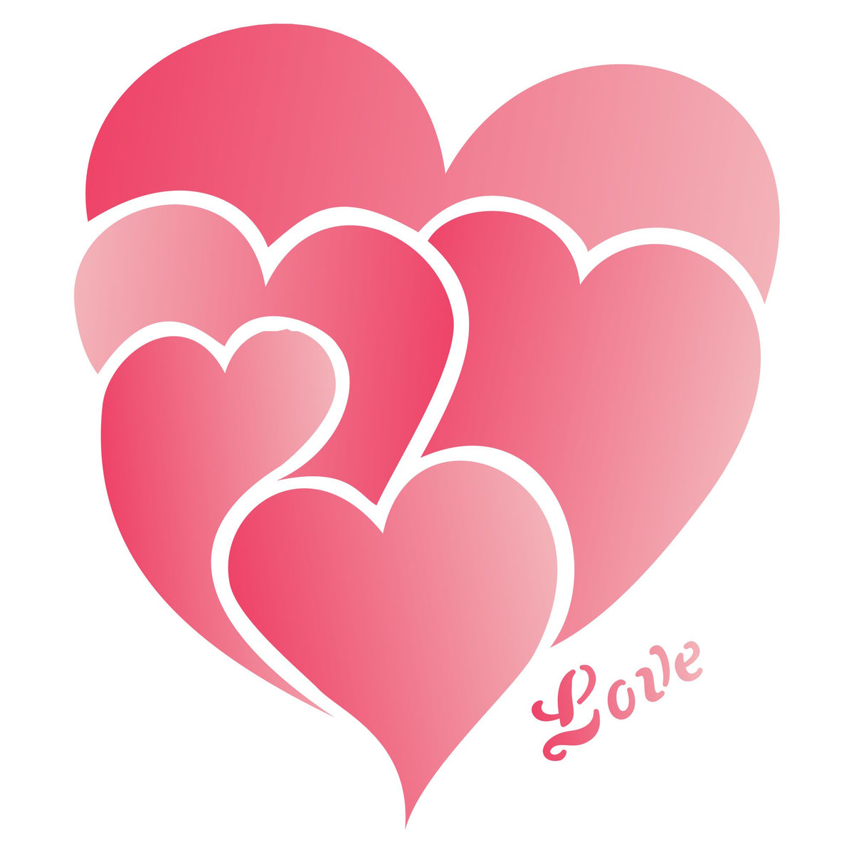 Valentines Day Love Heart Stencil, 8.26 x 10.16 cm - Valentine Heart Design