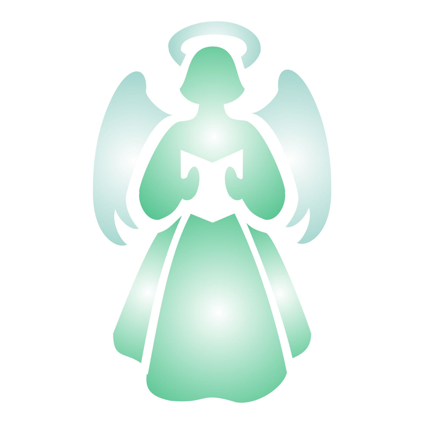 Christmas Angel Stencil, 3.25 x 5 inch - Scrapbooking Decor & Card