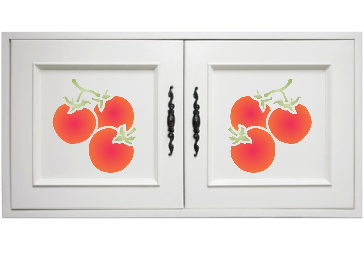 Tomato Stencil, 11.43 x 11.43 cm - Vegetable Kitchen