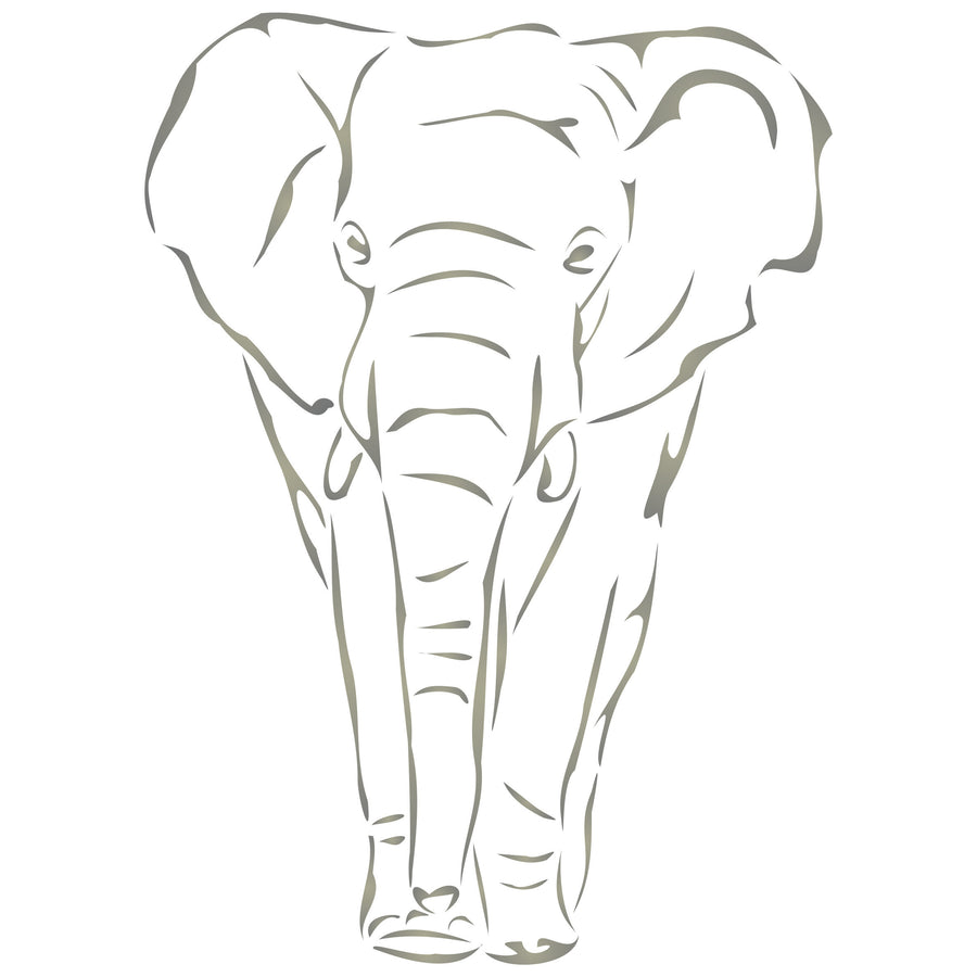 African Elephant Stencil - African Animal Wildlife