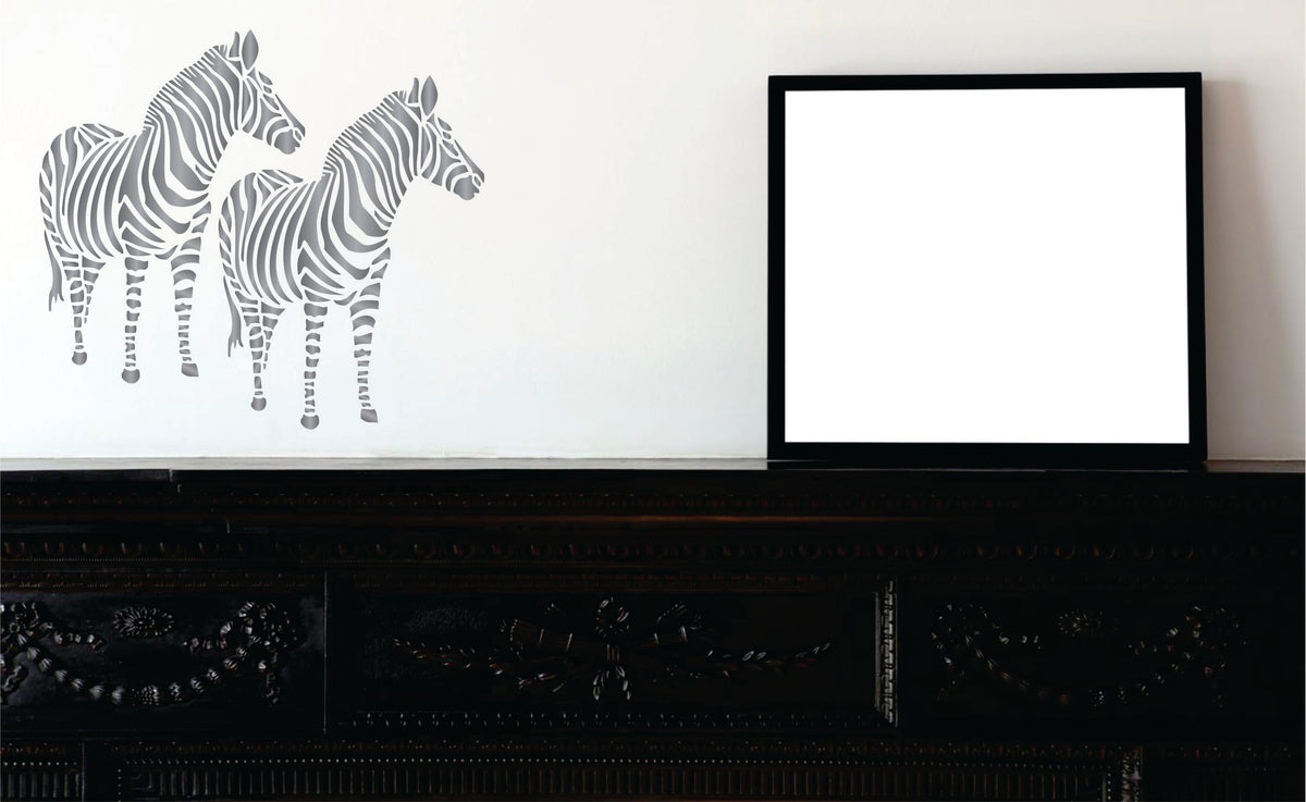 Zebra Stencil, 11.43 x 15.24 cm - African Wild Animal