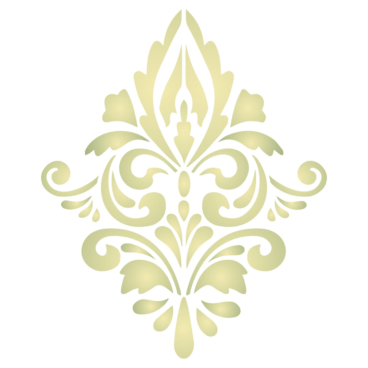 Simple Damask Stencil - Vintage Damask Simple Alloverpaper Pattern