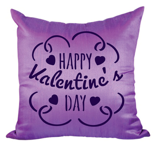 Valentines Day Stencil, 7.62 x 7.62 cm -Happy Day Saying Quote Love