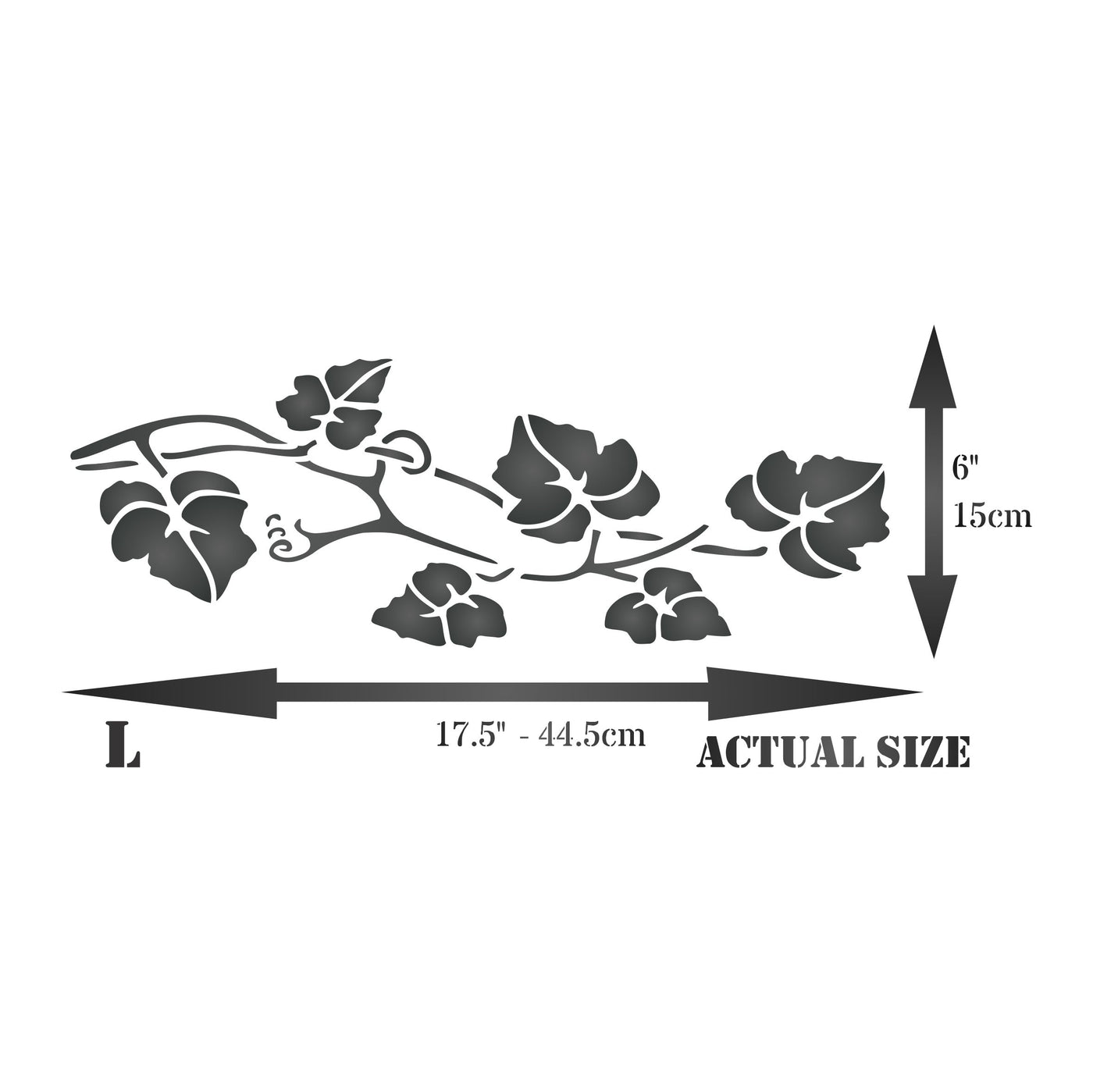 Vine Stencil - Classic Flower Border